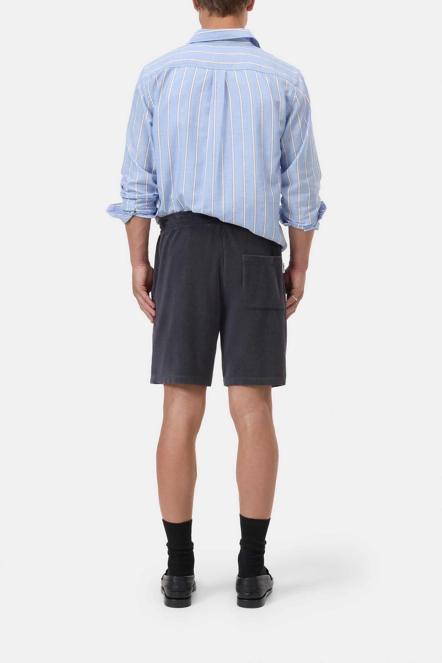 CLOSED Terry shorts made from a cotton blend Magma black - Vista 2