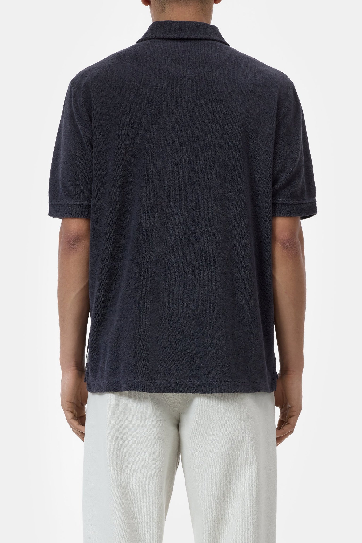 CLOSED Terry towelling shirt in cotton blend Magma black - Vista 3