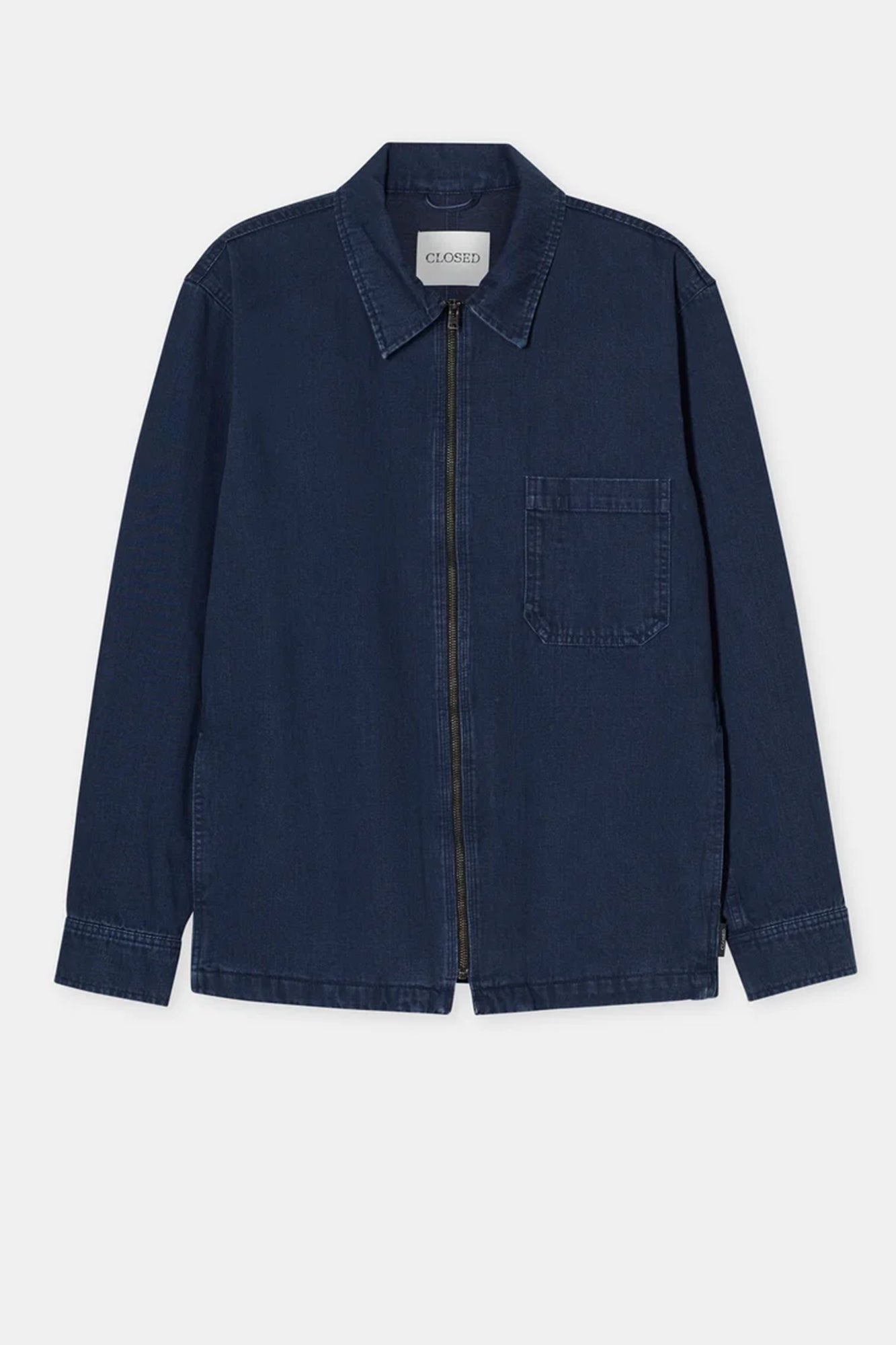 Zipped Denim Overshirt