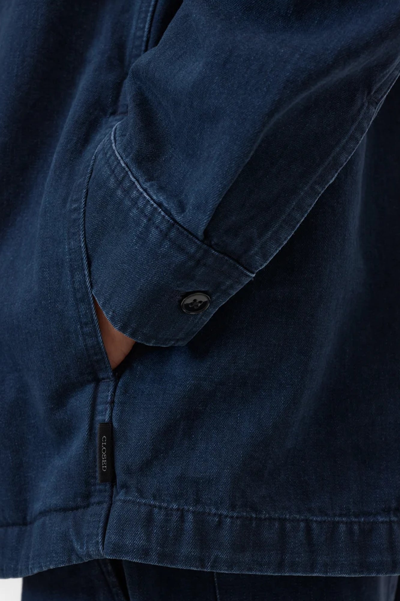 Zipped Denim Overshirt
