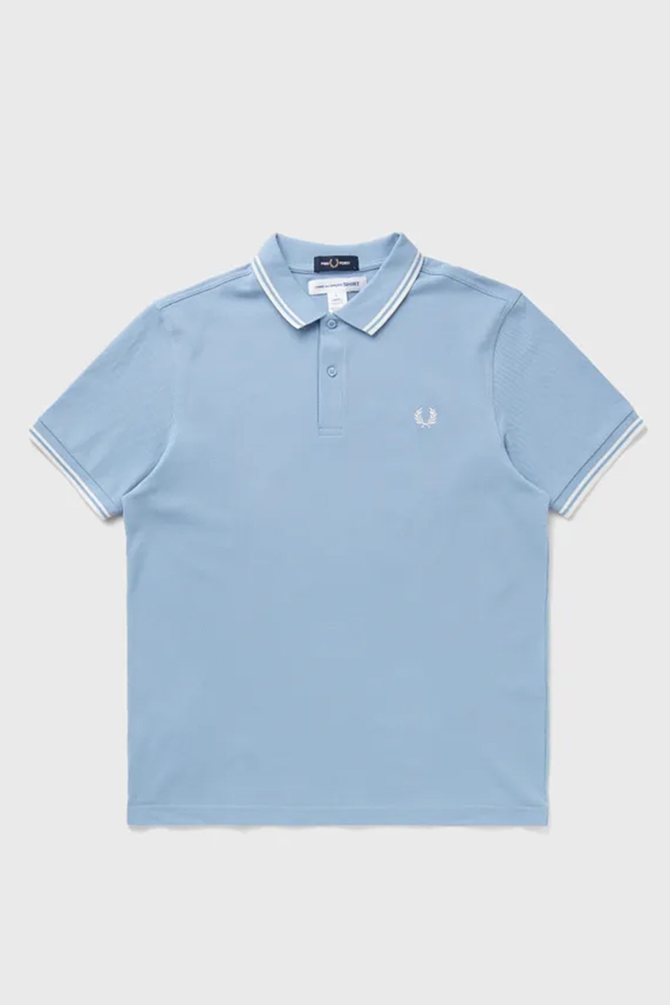 Knit Polo Shirt x Fred Perry Sky Blue