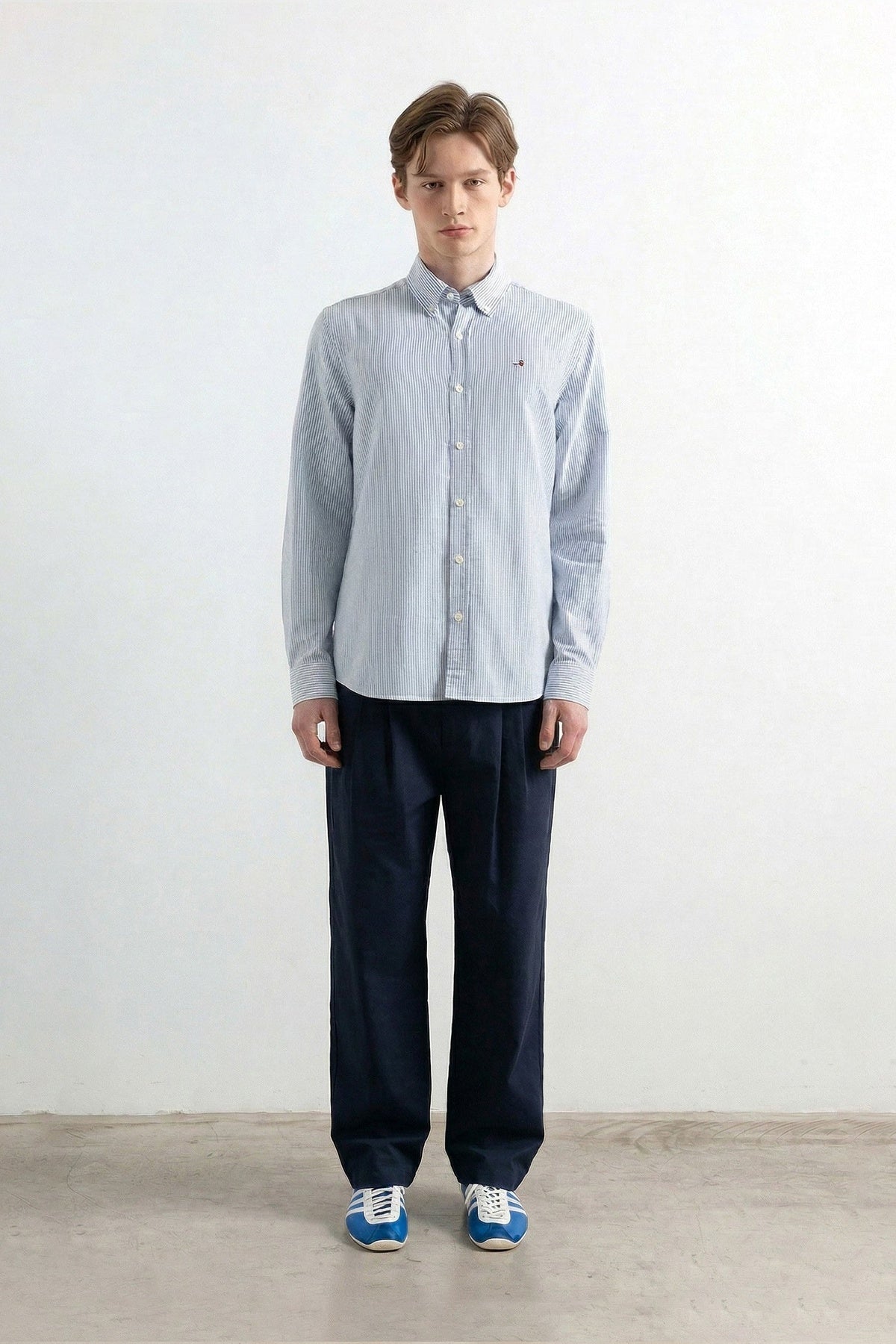 Duck Striped Shirt Light Blue