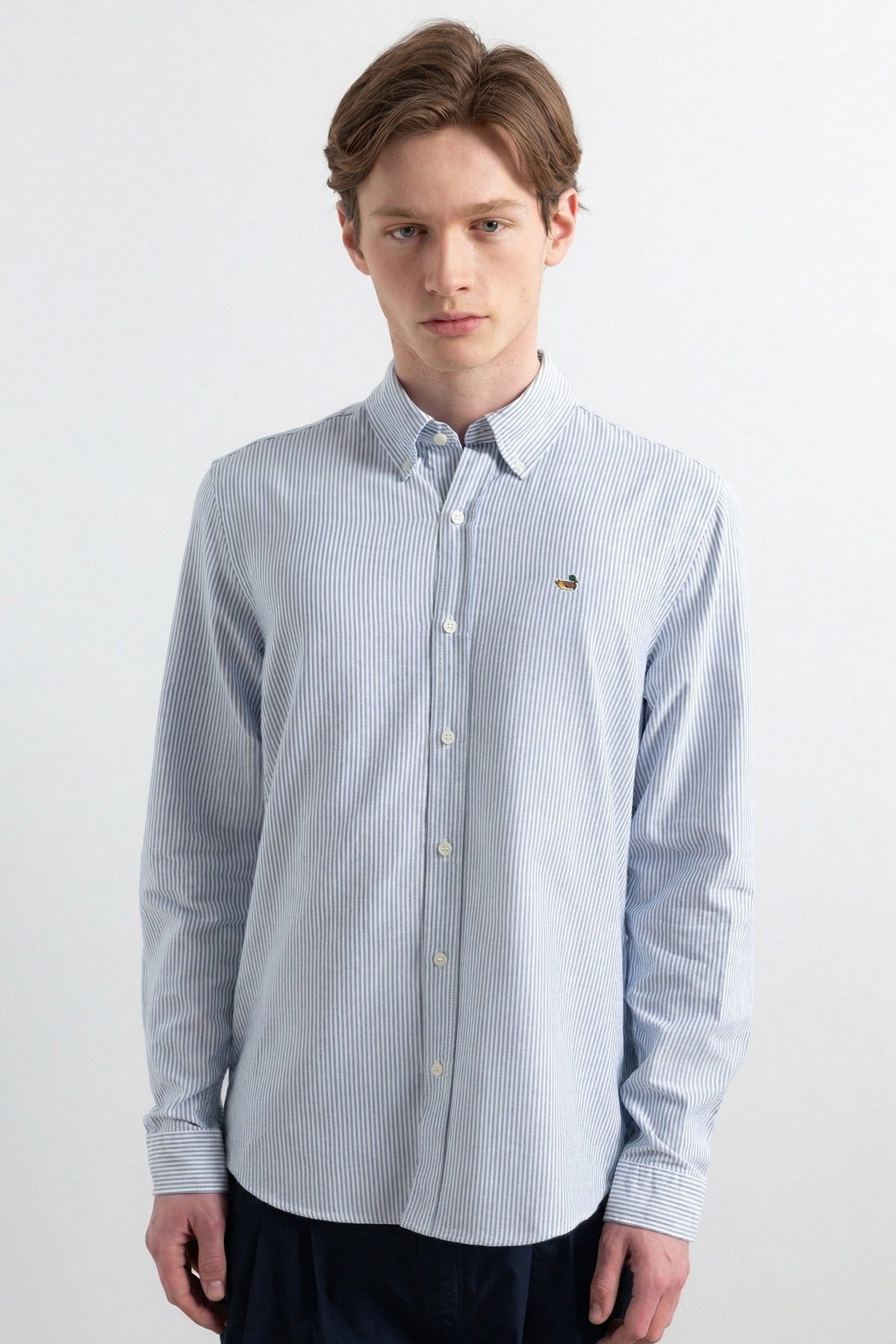 Duck Striped Shirt Light Blue