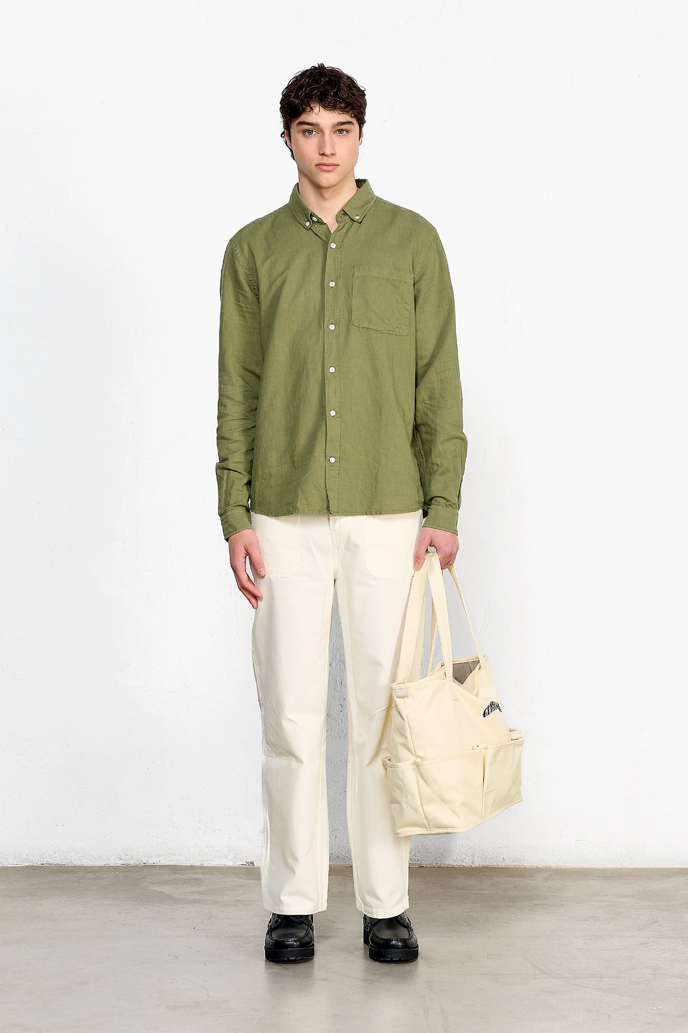 Linen Shirt Khaki