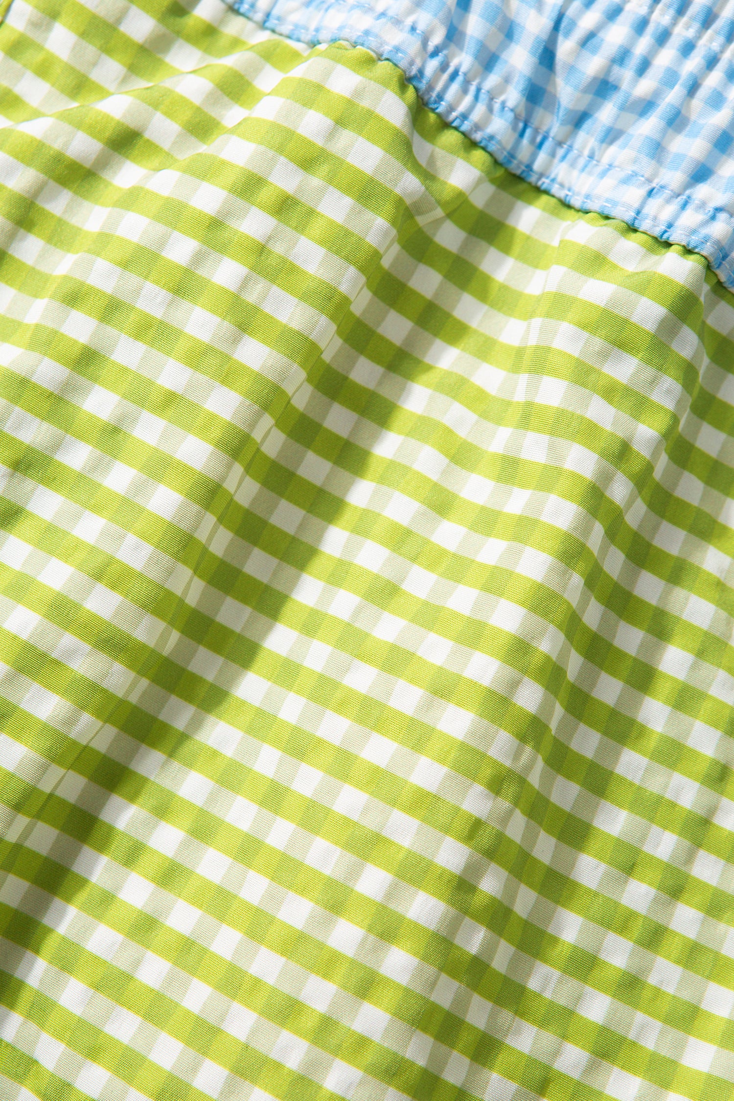 Vichy Seersucker Swim Shorts