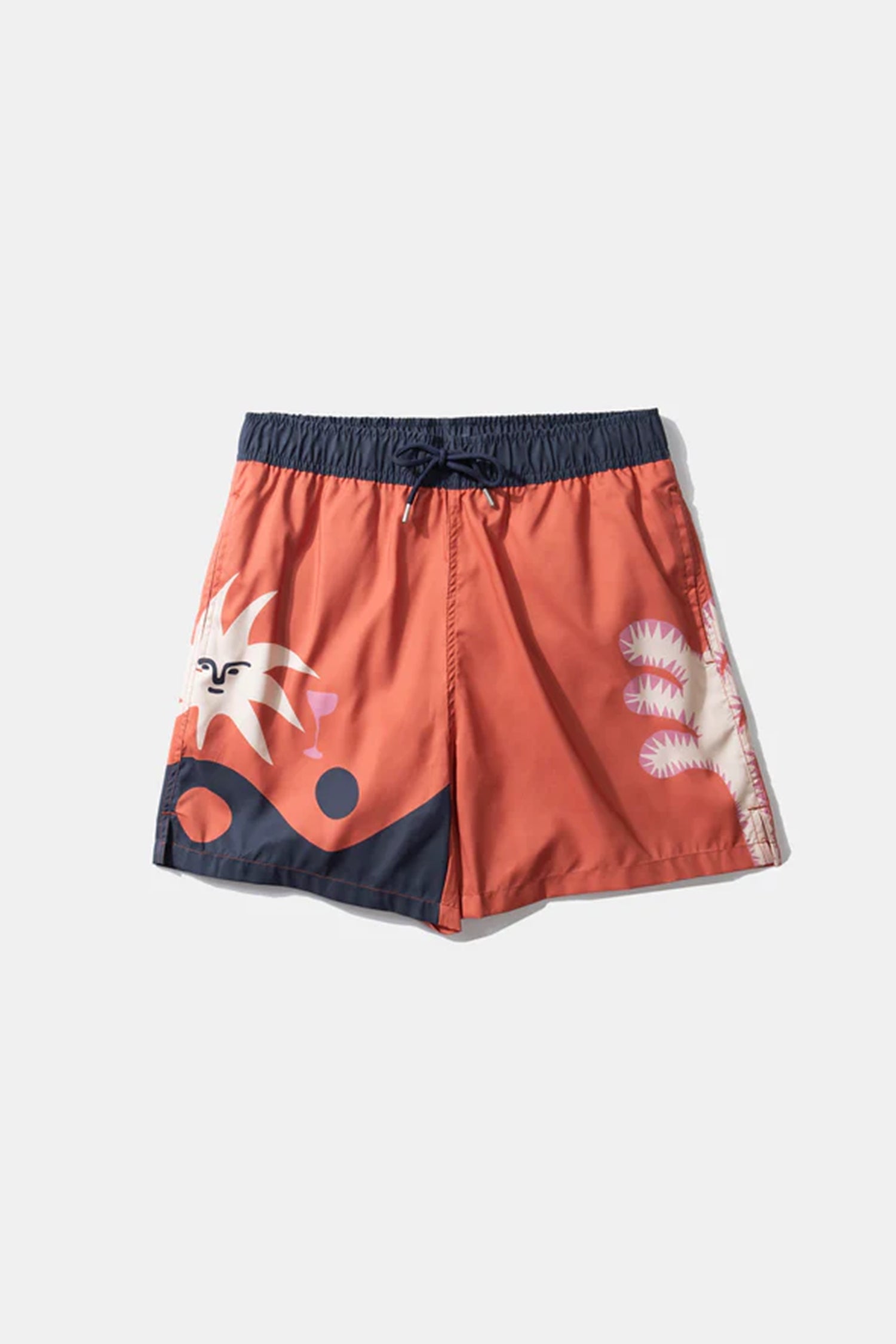 Yin Yang Sun Brick Swim Shorts