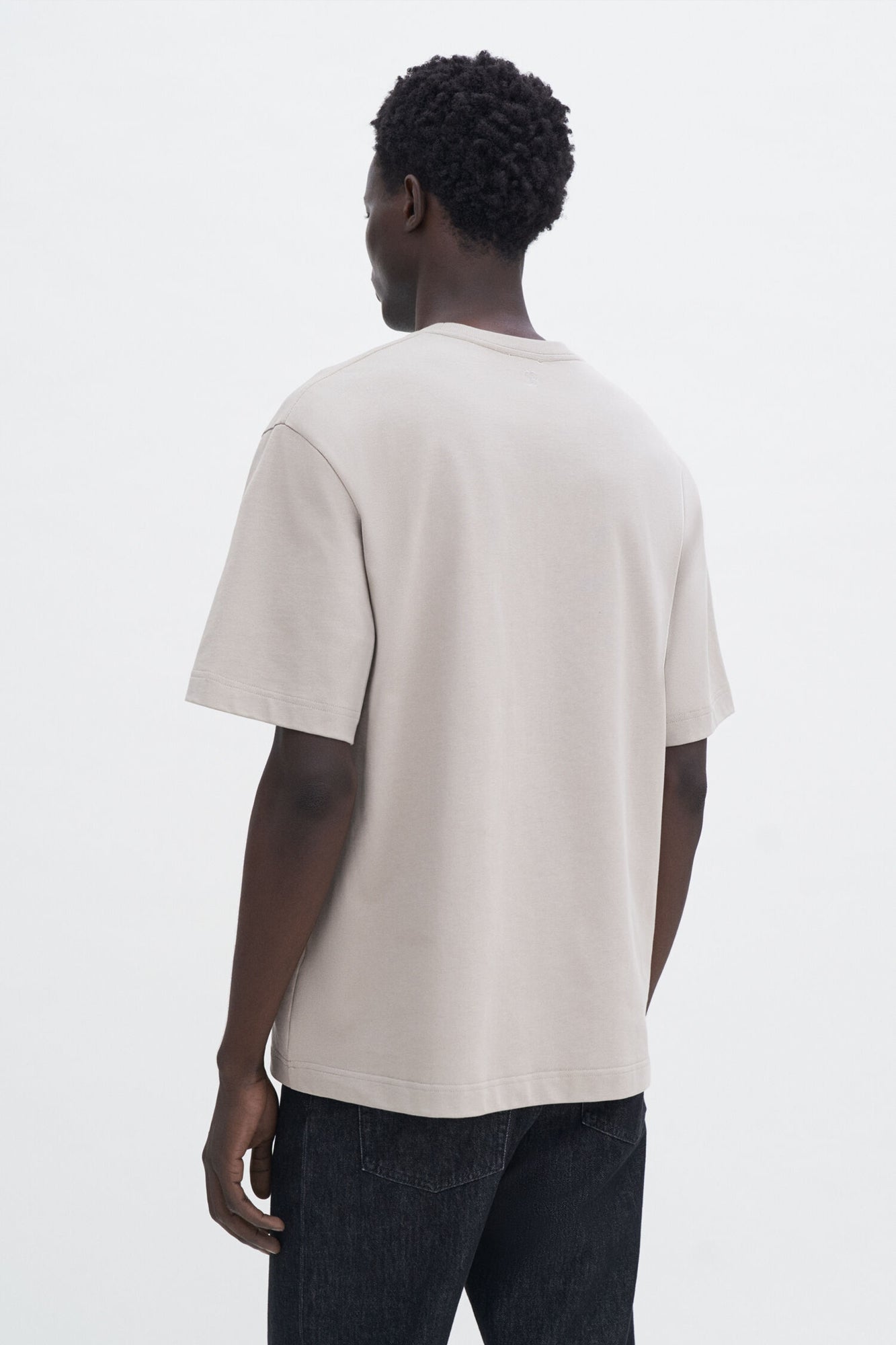 Heavy Crewneck Tee Beige