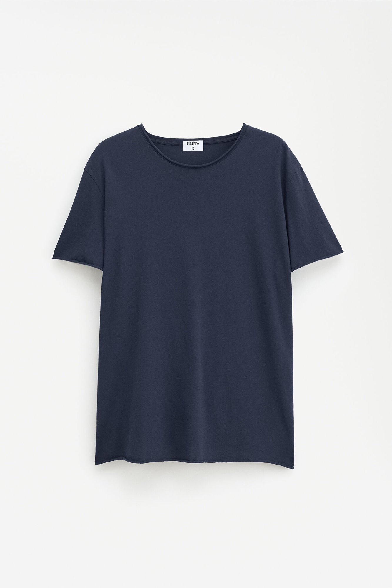 Roll Neck Tee Navy
