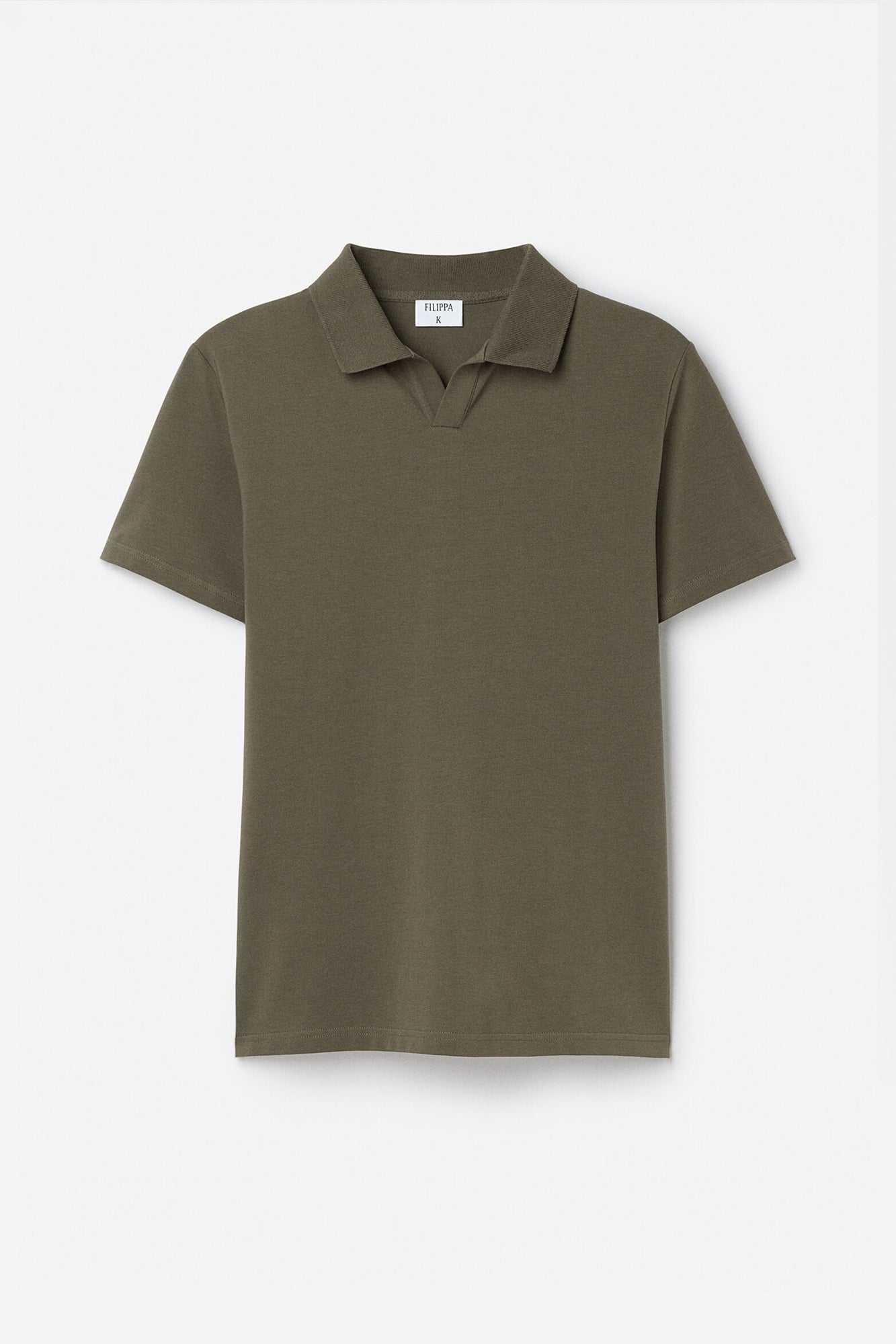 Stretch Cotton Polo Dark Olive