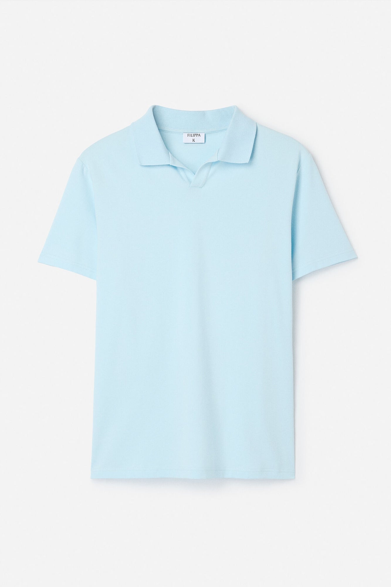 Stretch Cotton Polo Frost Blue