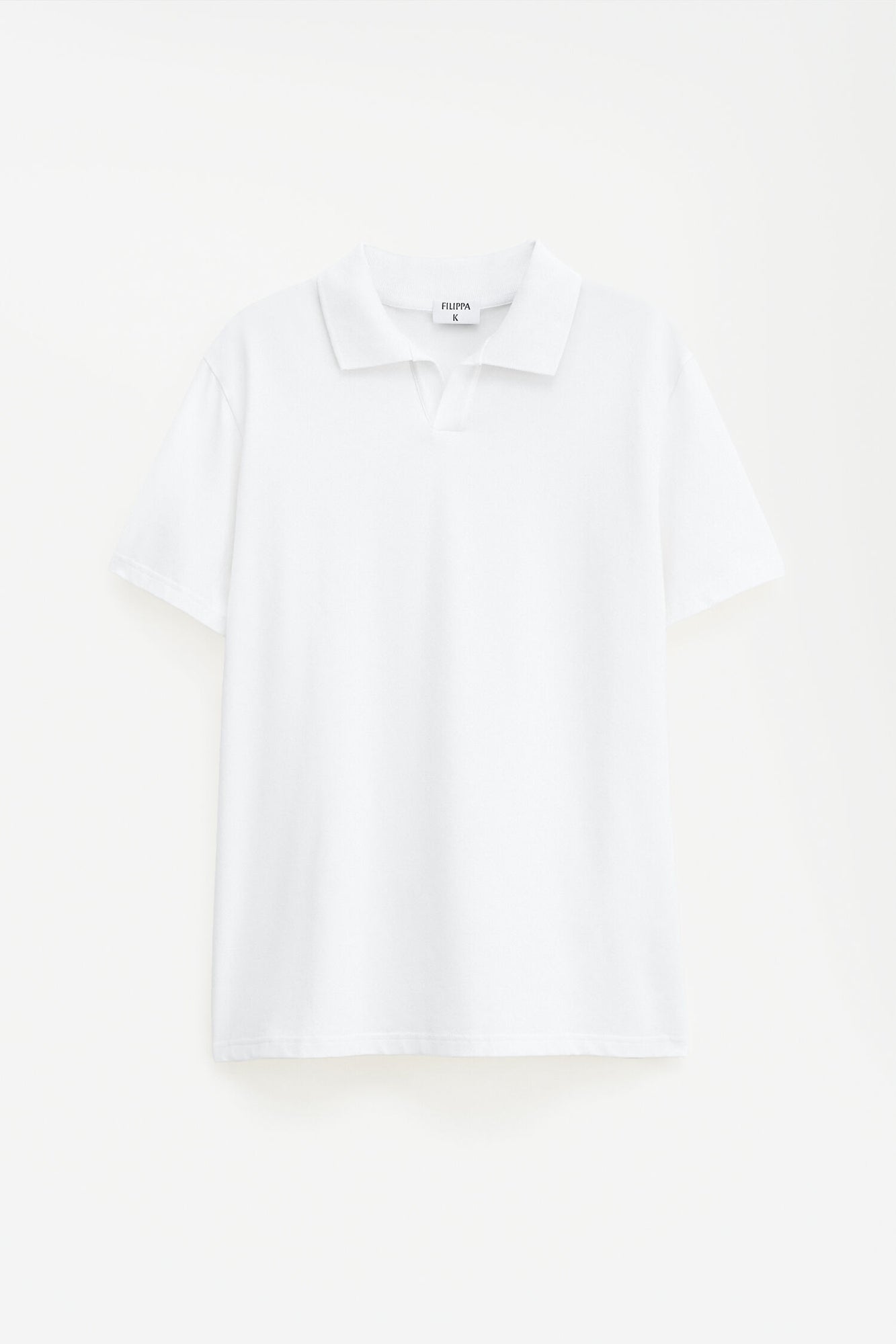 Stretch Cotton Polo White