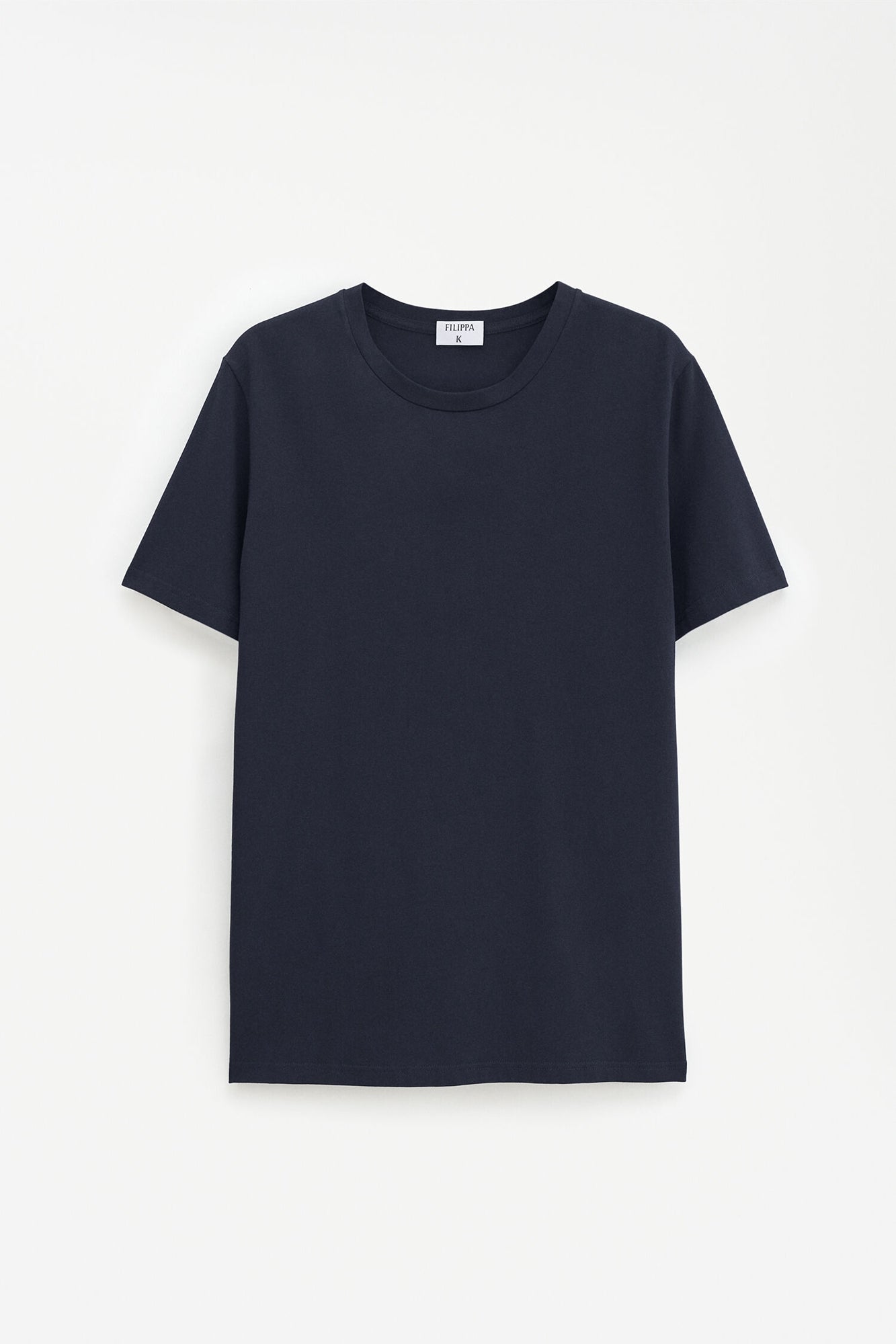 Stretch Cotton Tee Navy