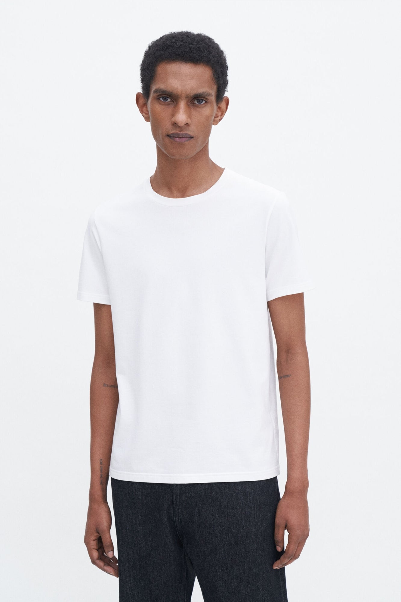 Stretch Cotton Tee White