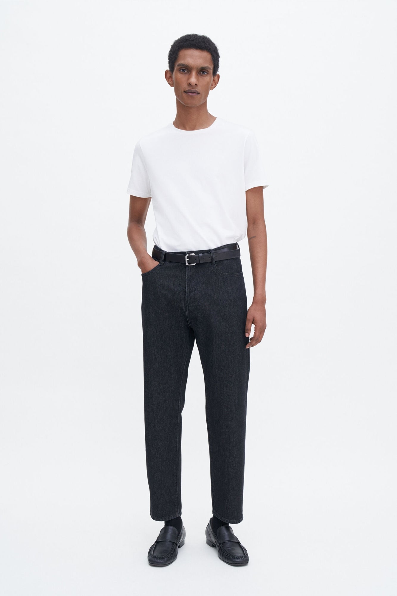 Stretch Cotton Tee White