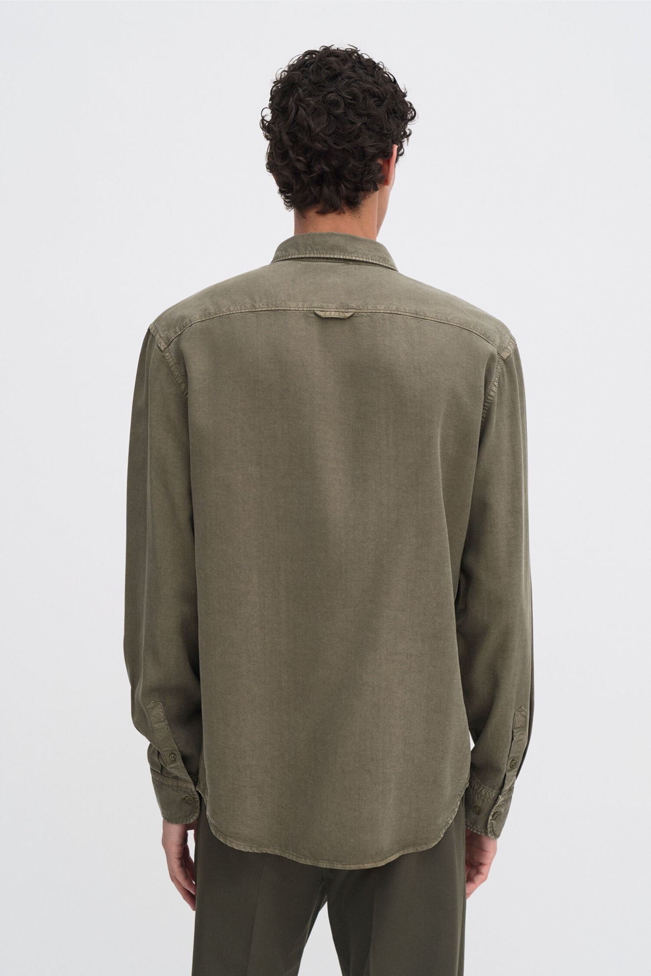 Zachary Shirt Dark Olive Green