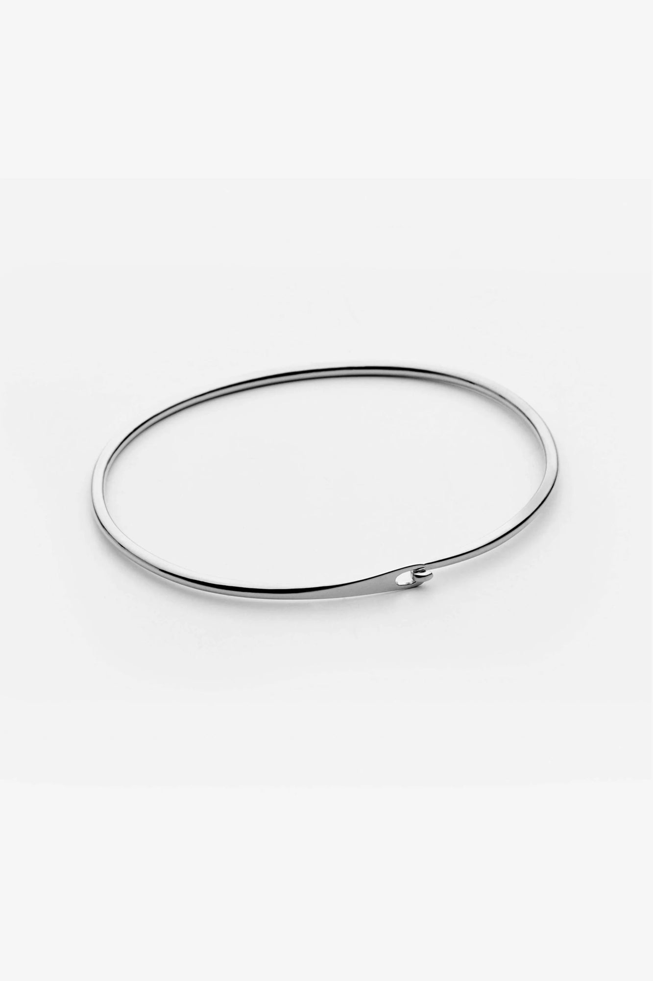 Wire Simple Wrist Bracelet Silver