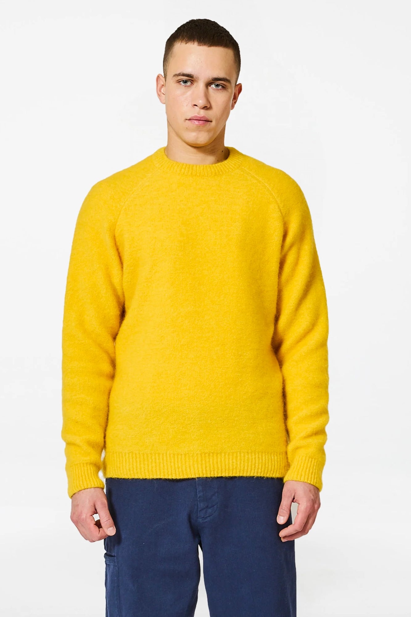 Baby Brett Alpaca Sweater Yellow