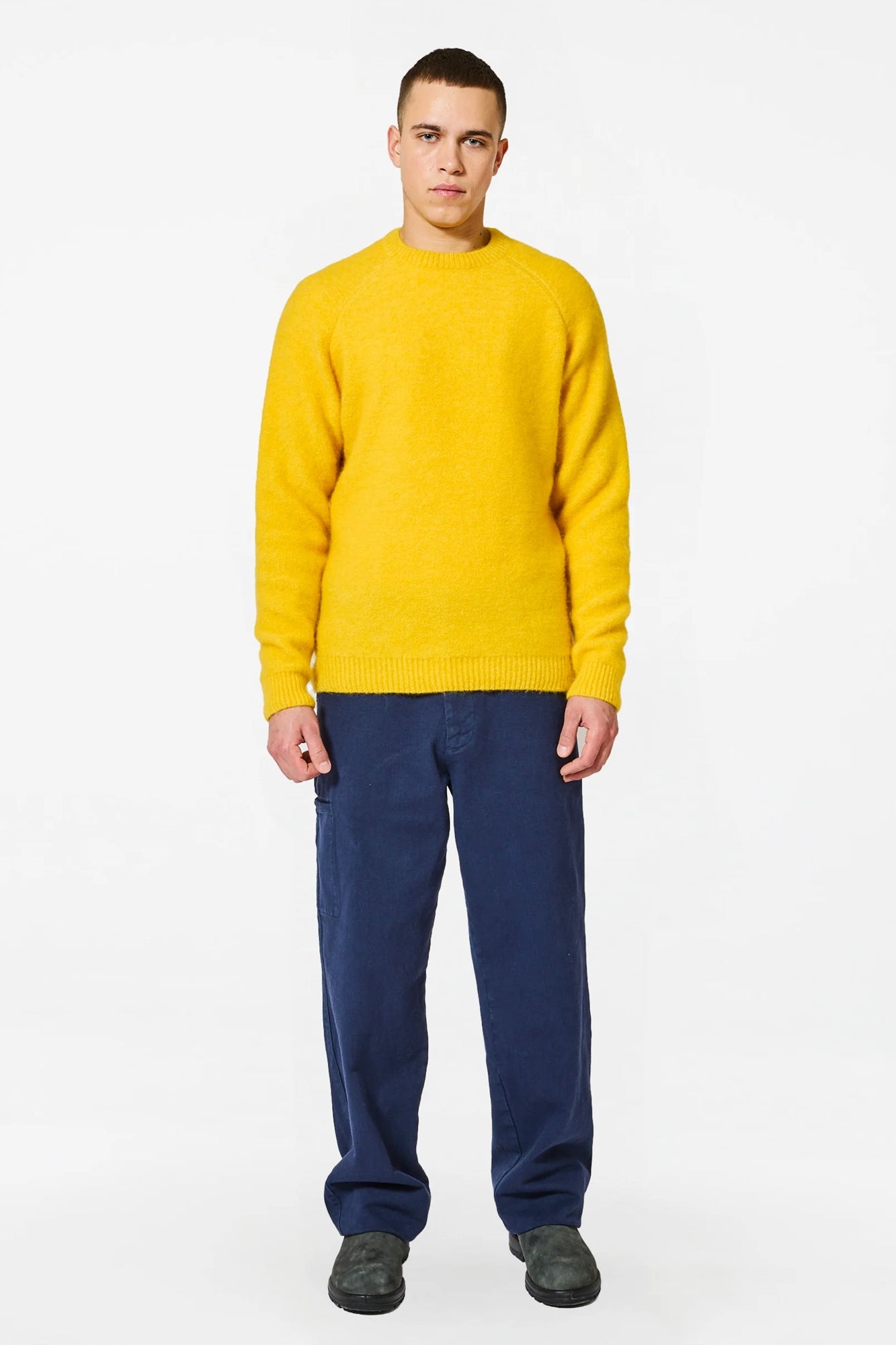 Baby Brett Alpaca Sweater Yellow