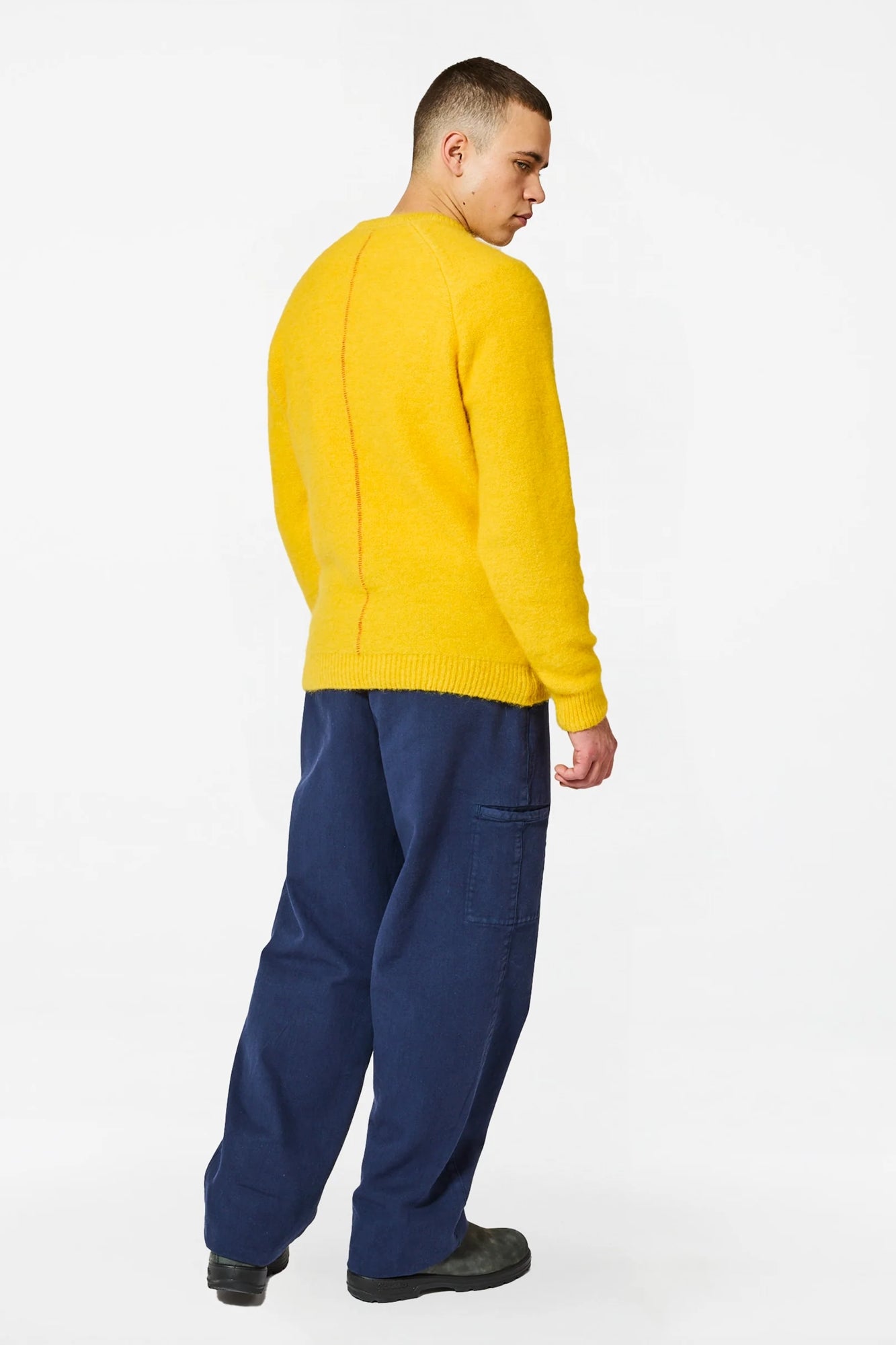 Baby Brett Alpaca Sweater Yellow