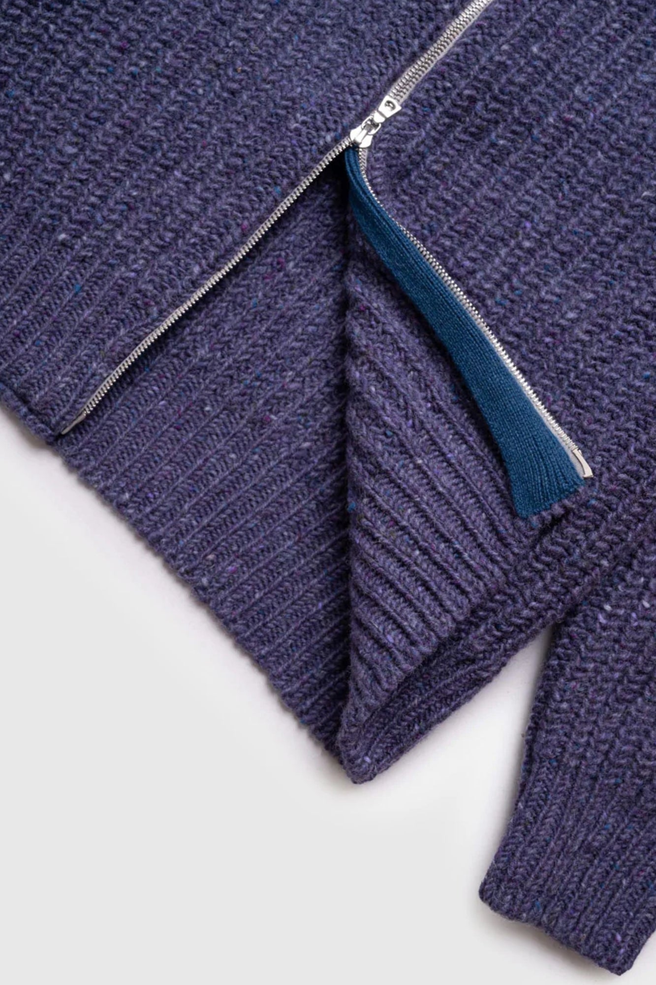 Loose Ends Zip Cardigan Violet Dreams