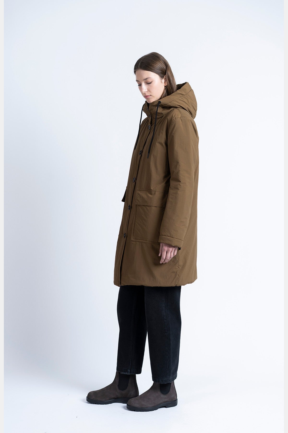 Lucy Padded Jacket Dark Camel