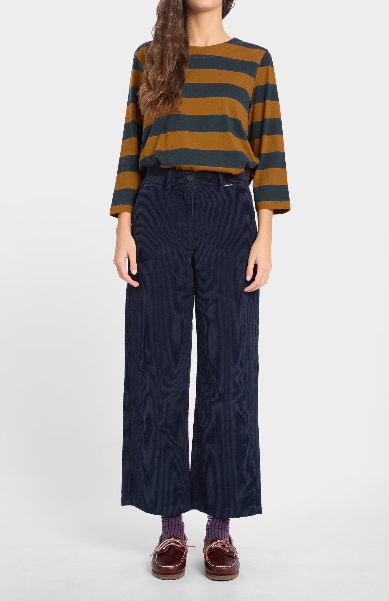 Arlet Corduroy Trousers Dark Blue