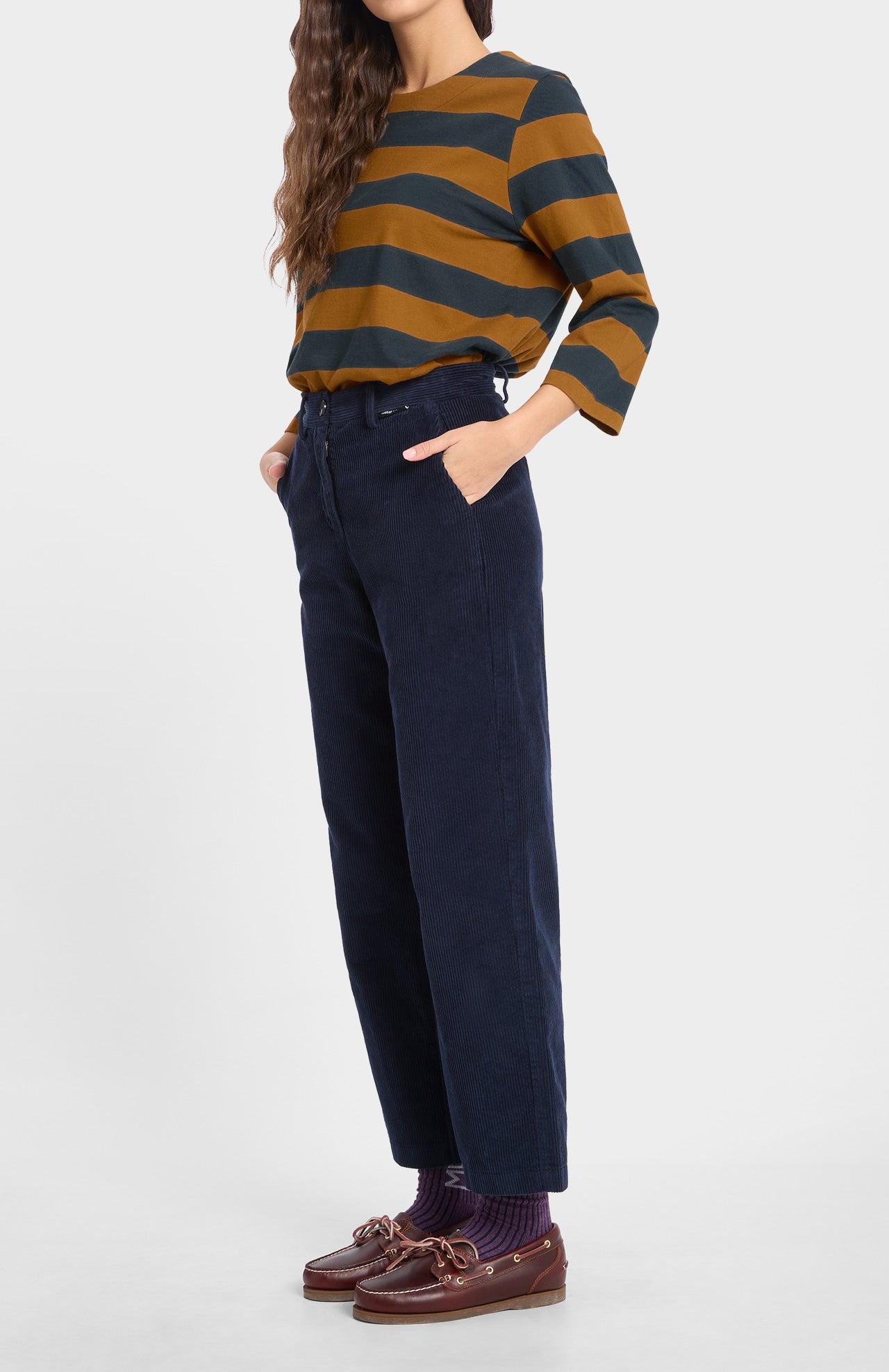 Arlet Corduroy Trousers Dark Blue