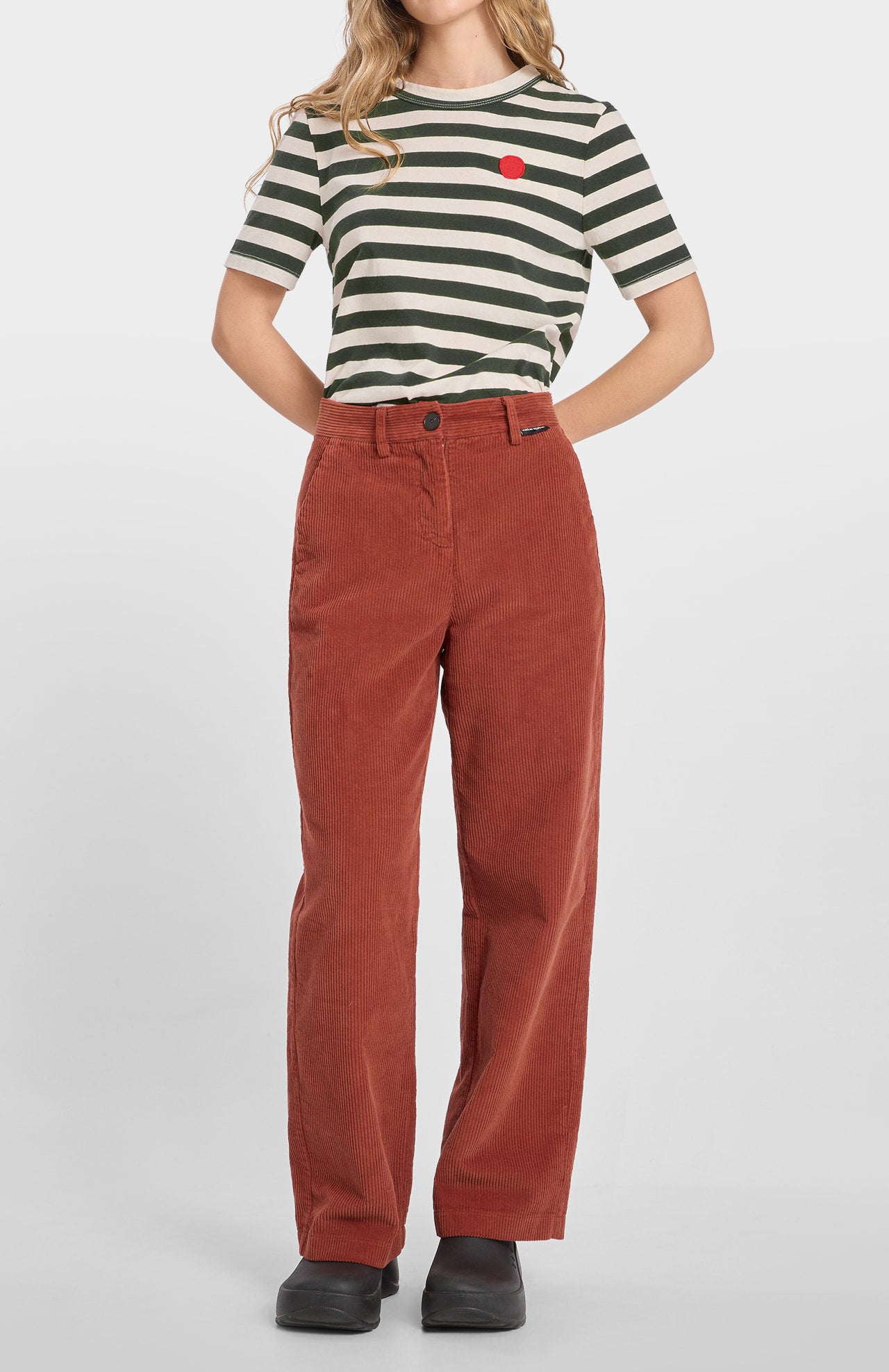 Arlet Corduroy Trousers Red Clay