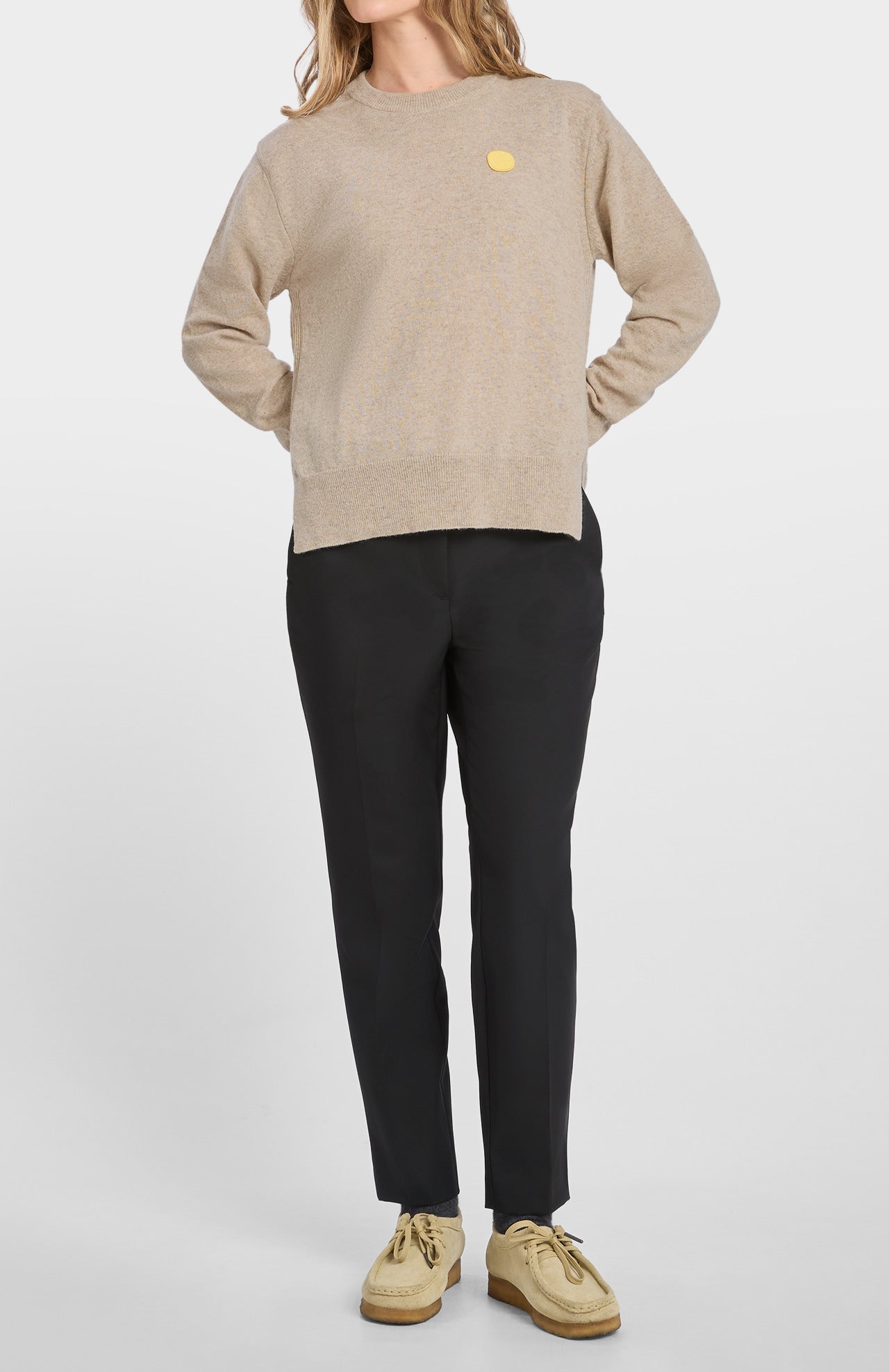 Dot Bi Pullover Natural