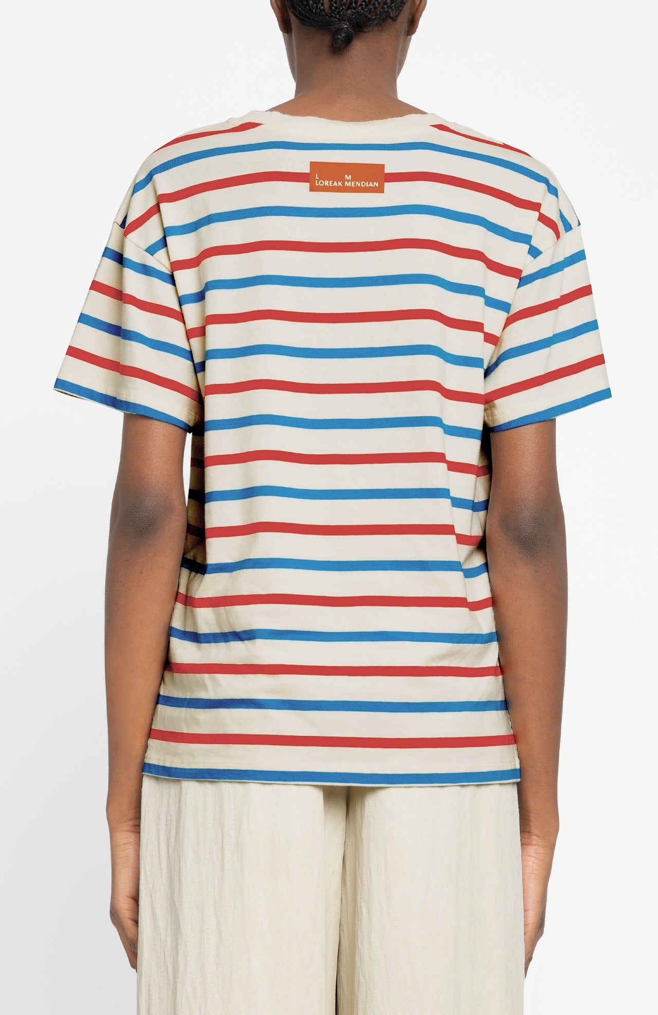 Elise Striped T-shirt Coral