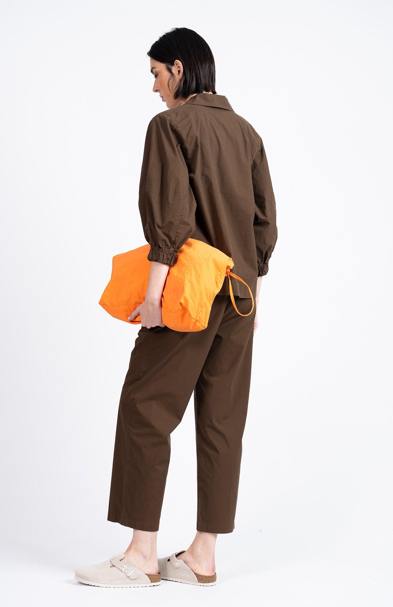 Elke Poplin Shirt Brown