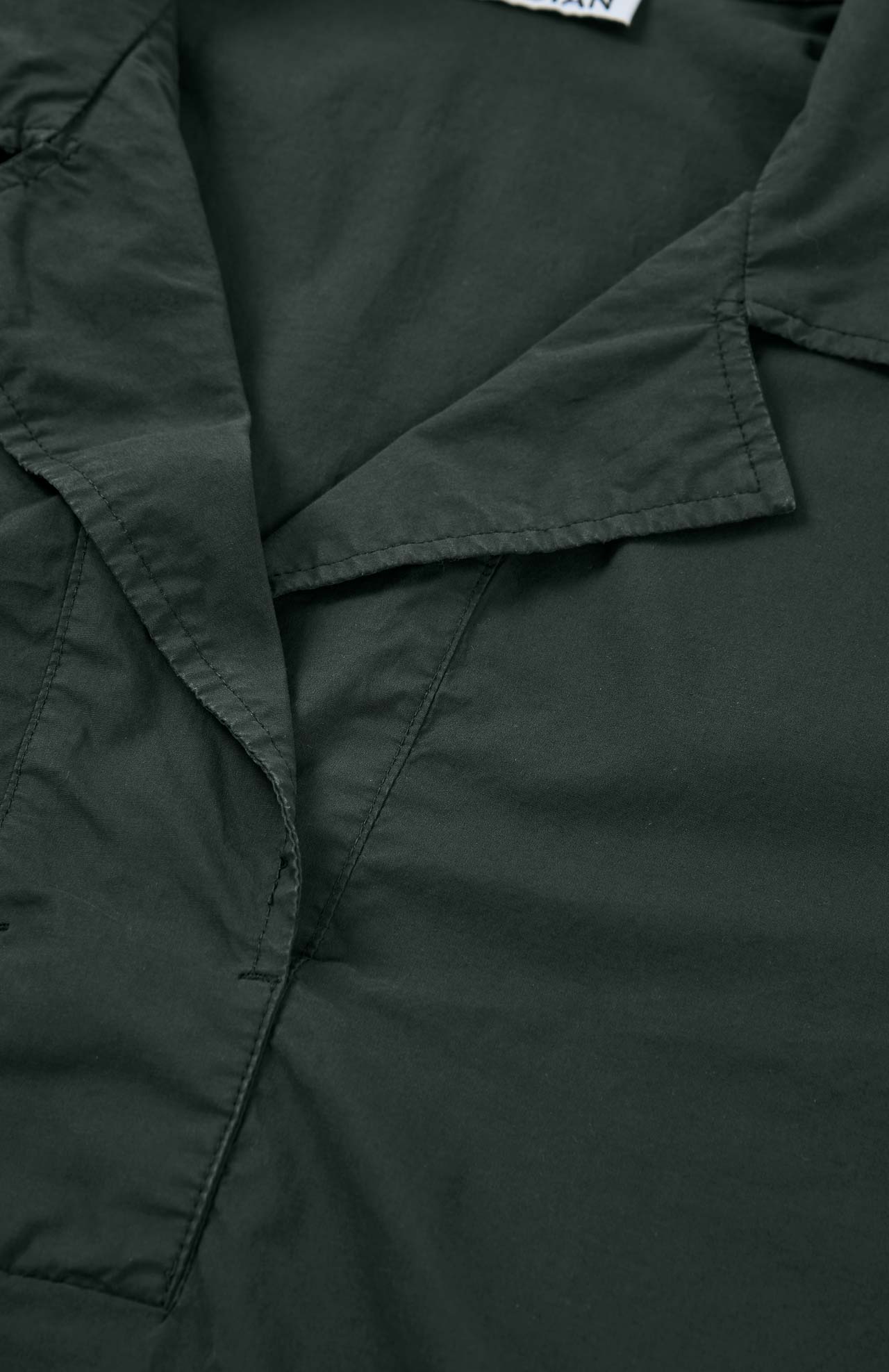 Elke Poplin Shirt Dark Green