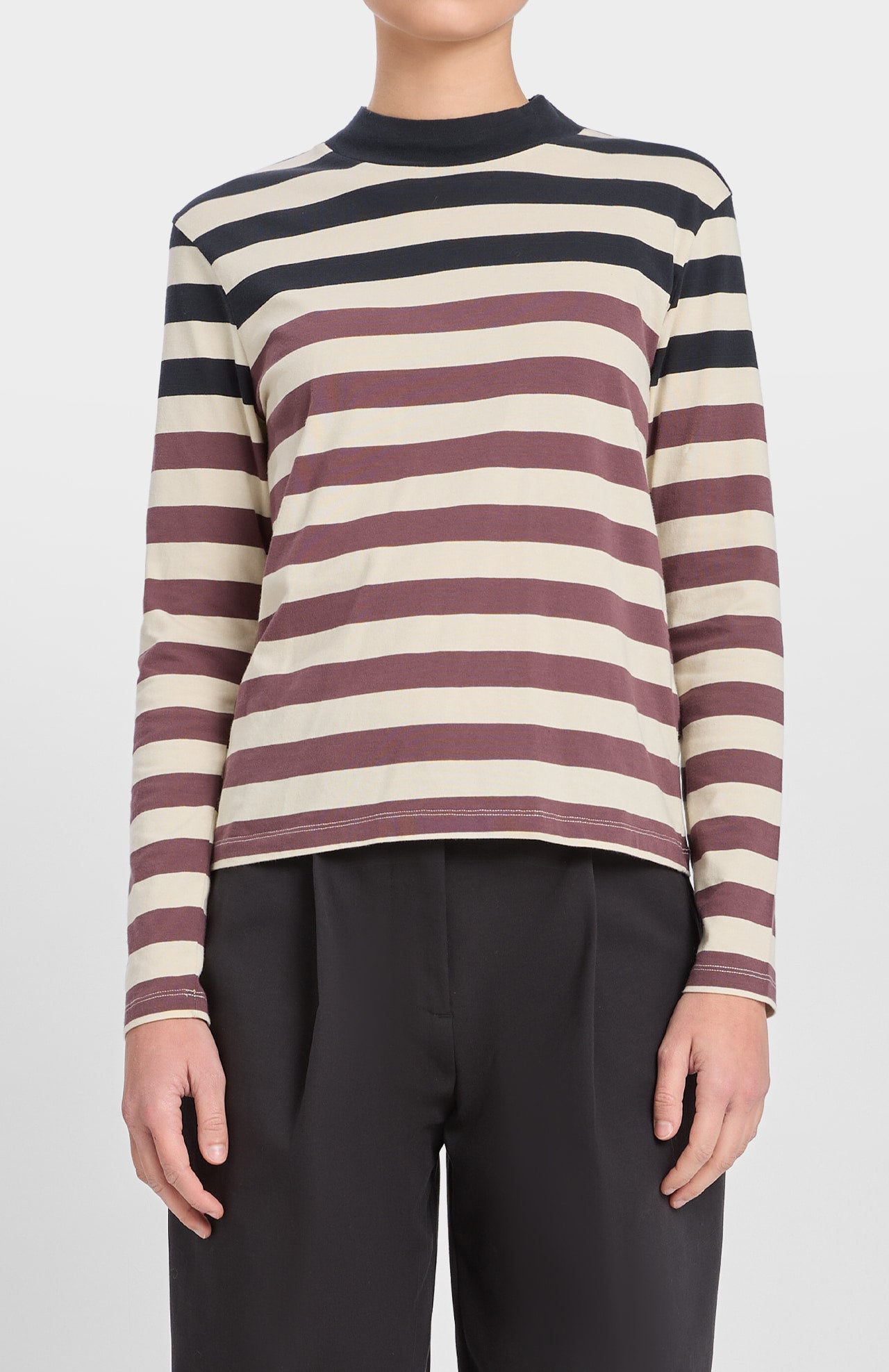 Esna Striped Longsleeve Burgundy