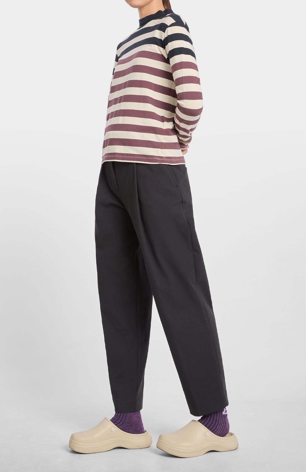 Esna Striped Longsleeve Burgundy