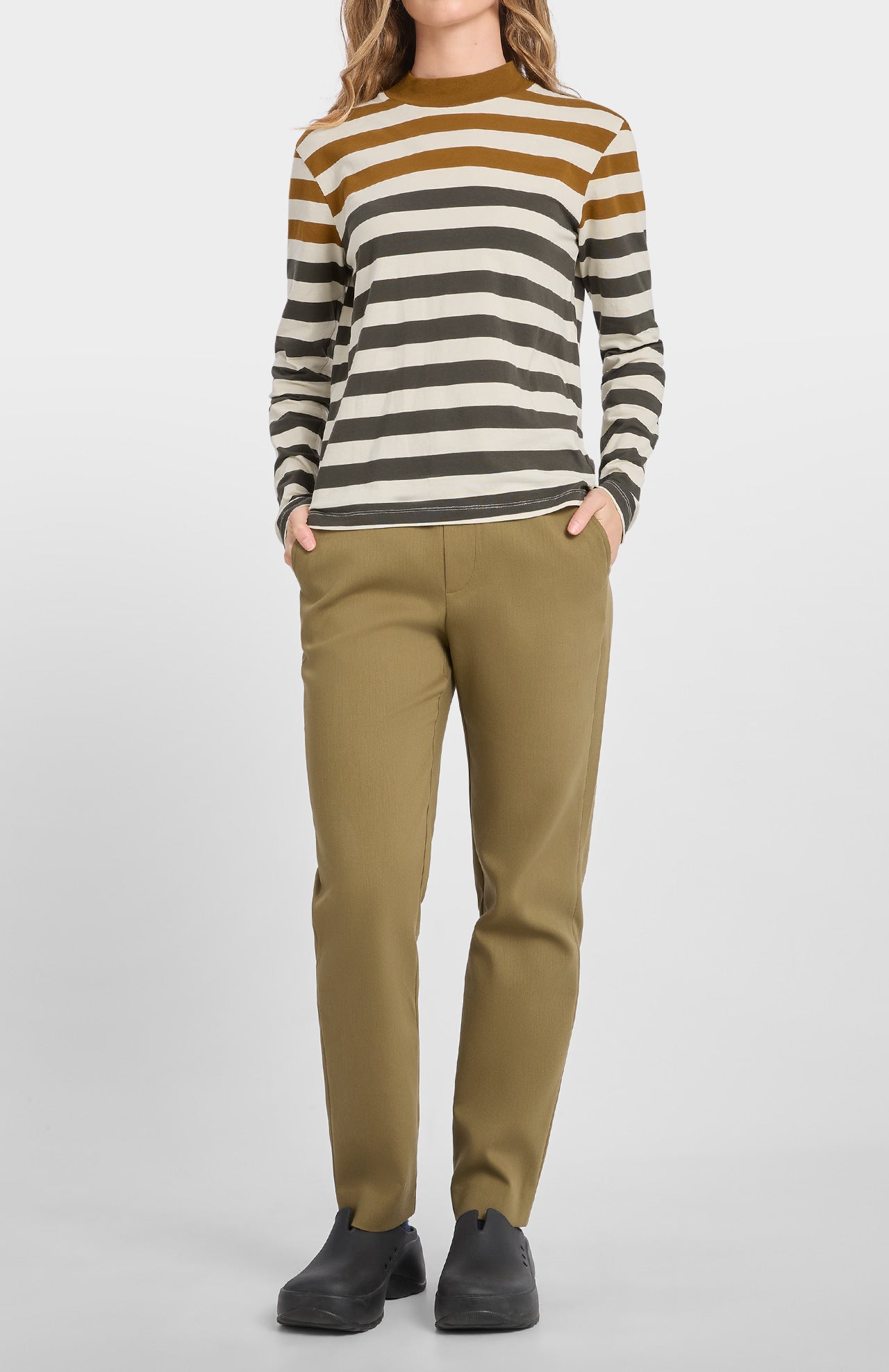 Esna Striped Longsleeve Forest