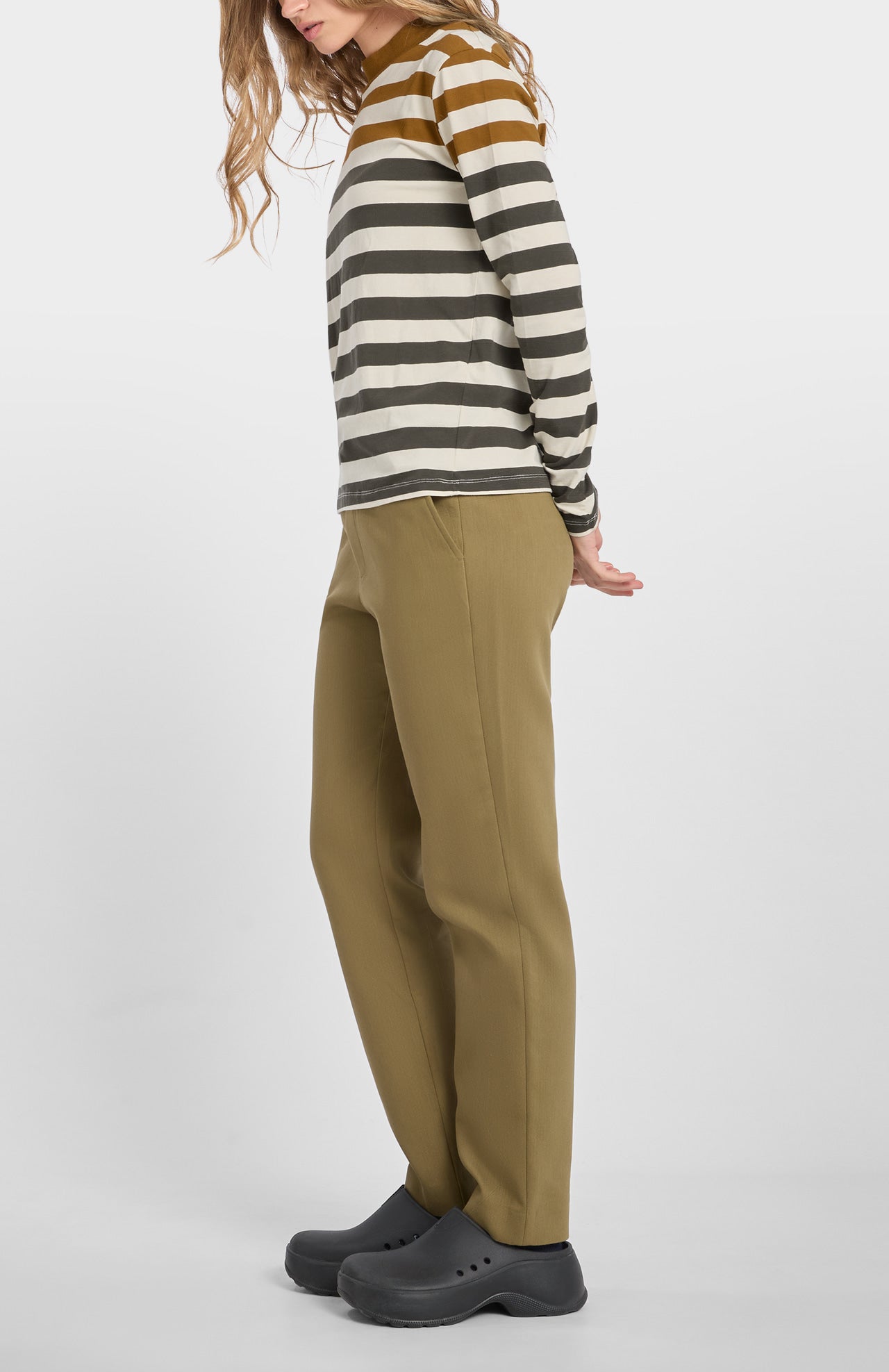 Esna Striped Longsleeve Forest