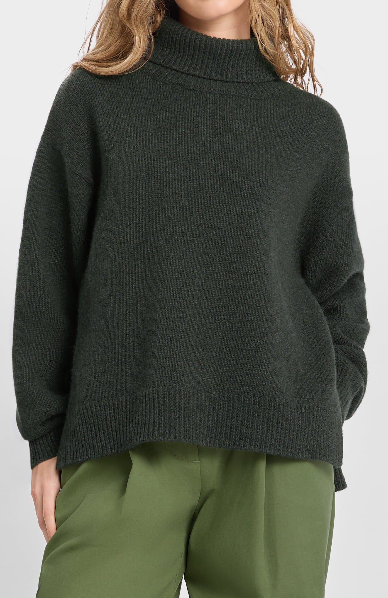 Isla High Neck Pullover Forest