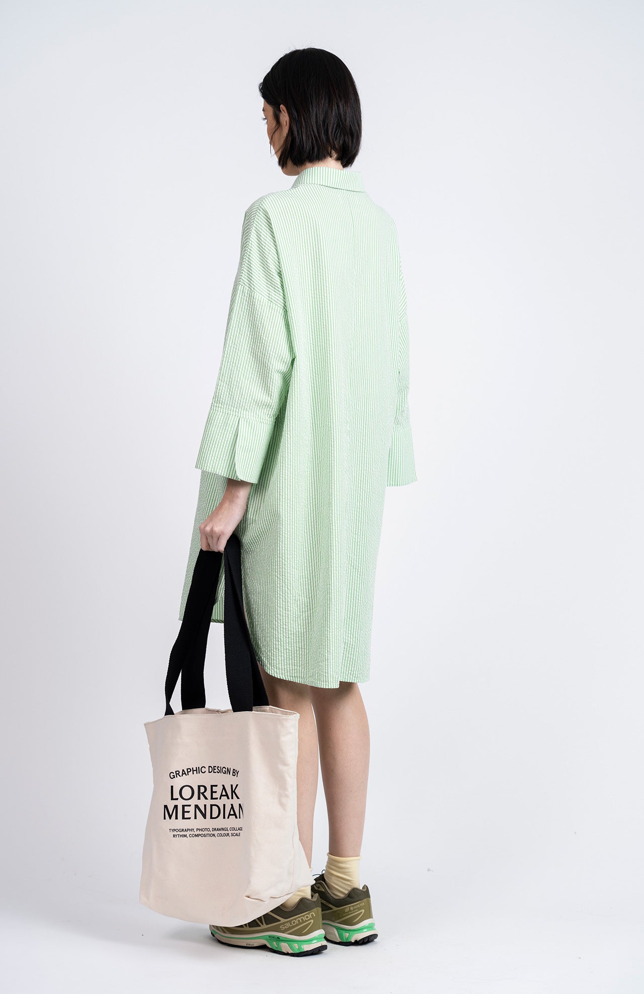 Maiana Striped Dress Green