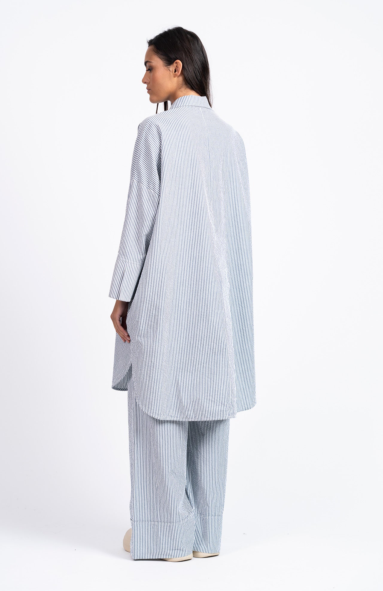 Maiana Striped Dress Blue