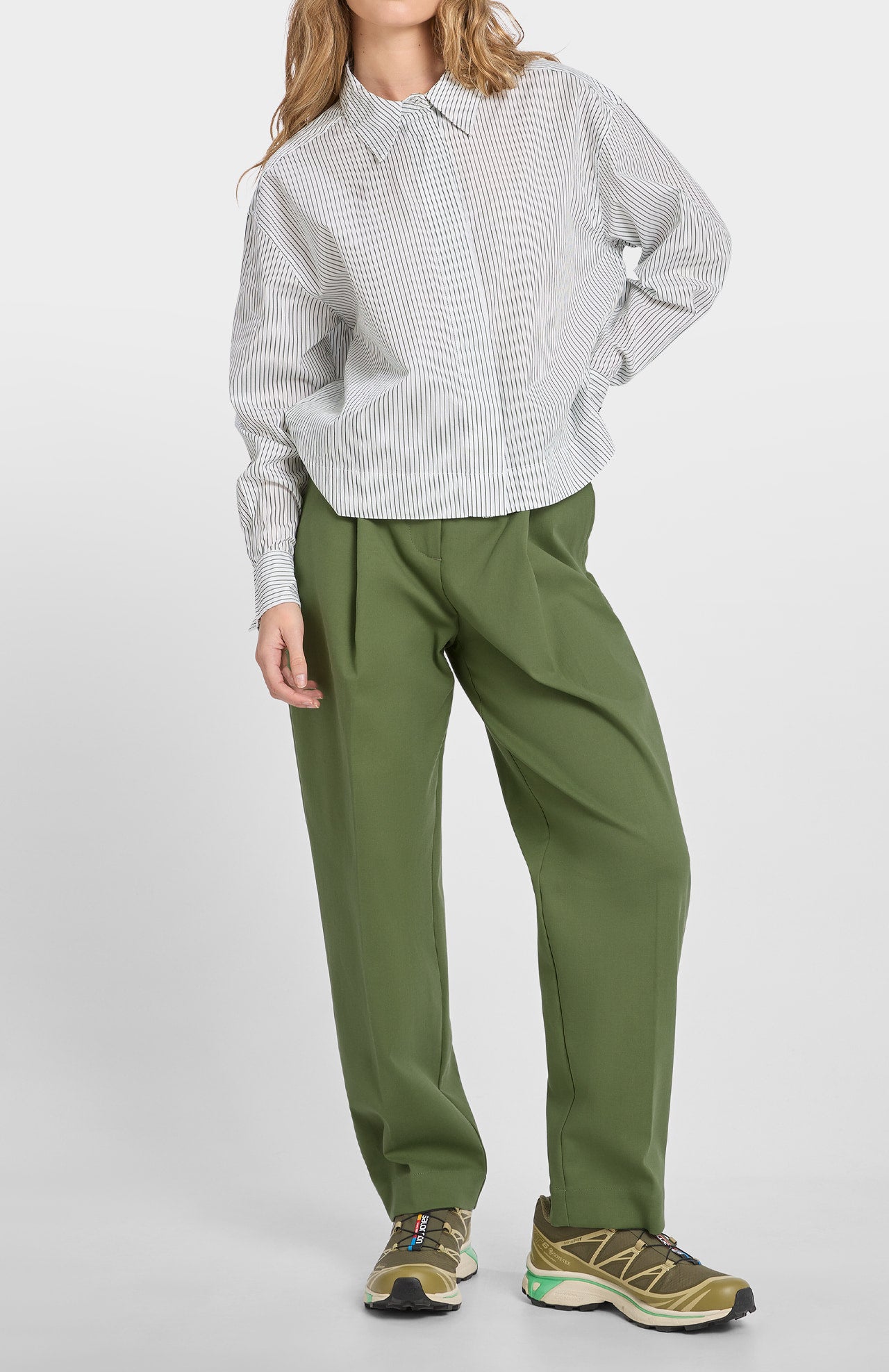 Untze Shirt Striped Green