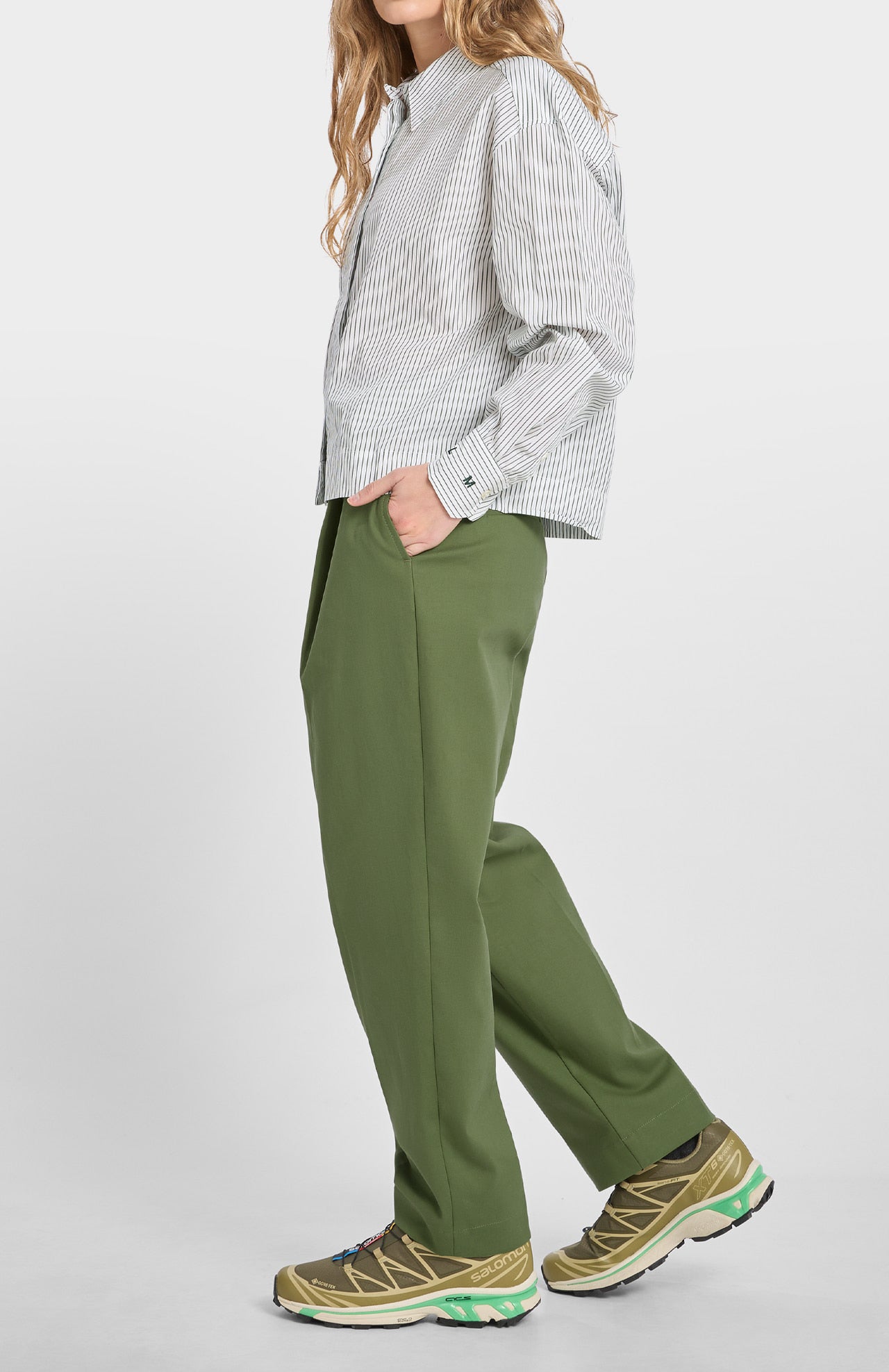 Untze Shirt Striped Green