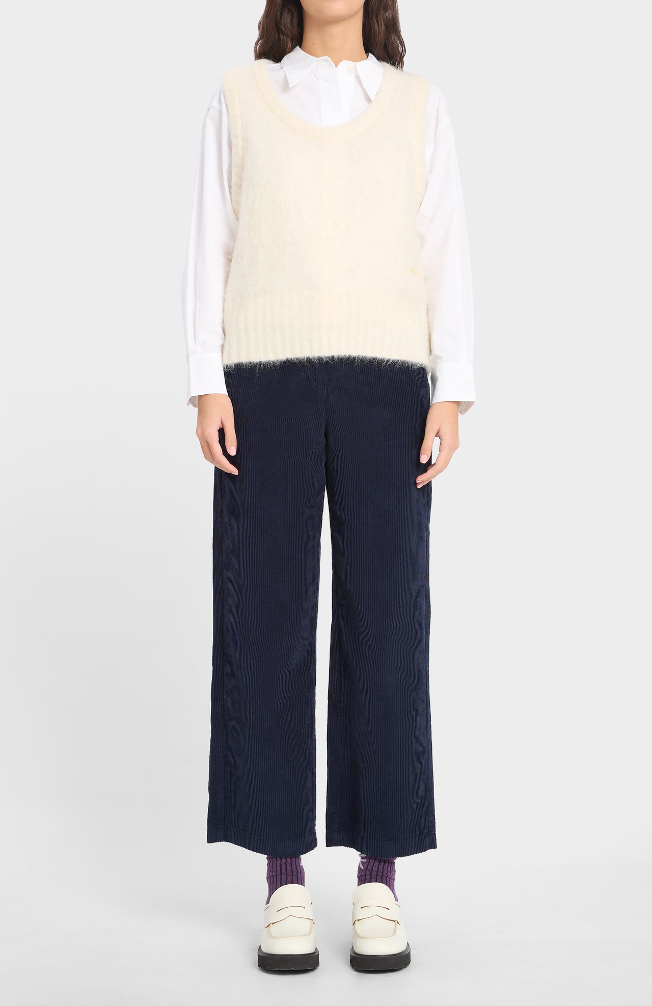 Zala Vest Pullover Ecru