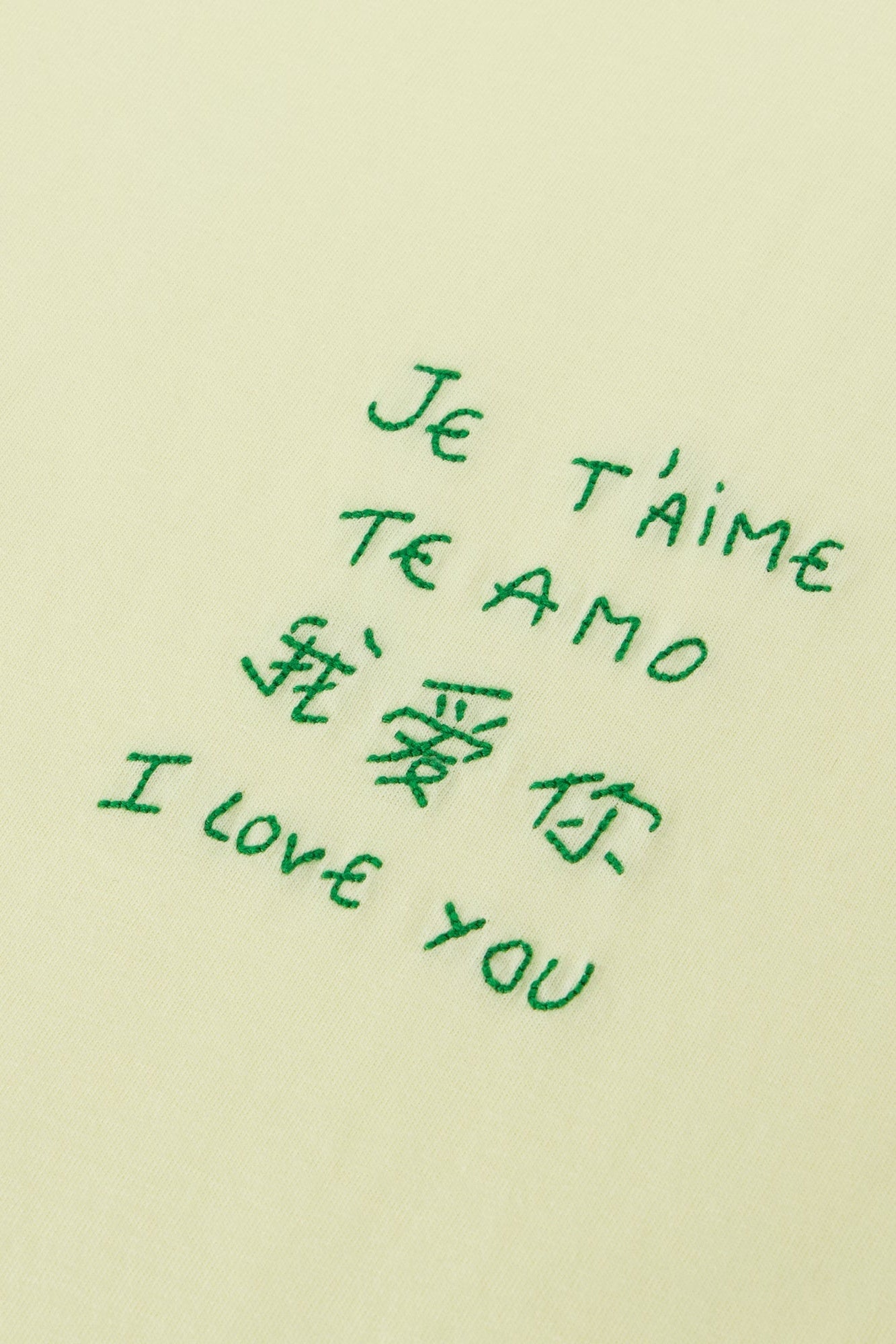 Je Taime Popincourt T-shirt Yellow