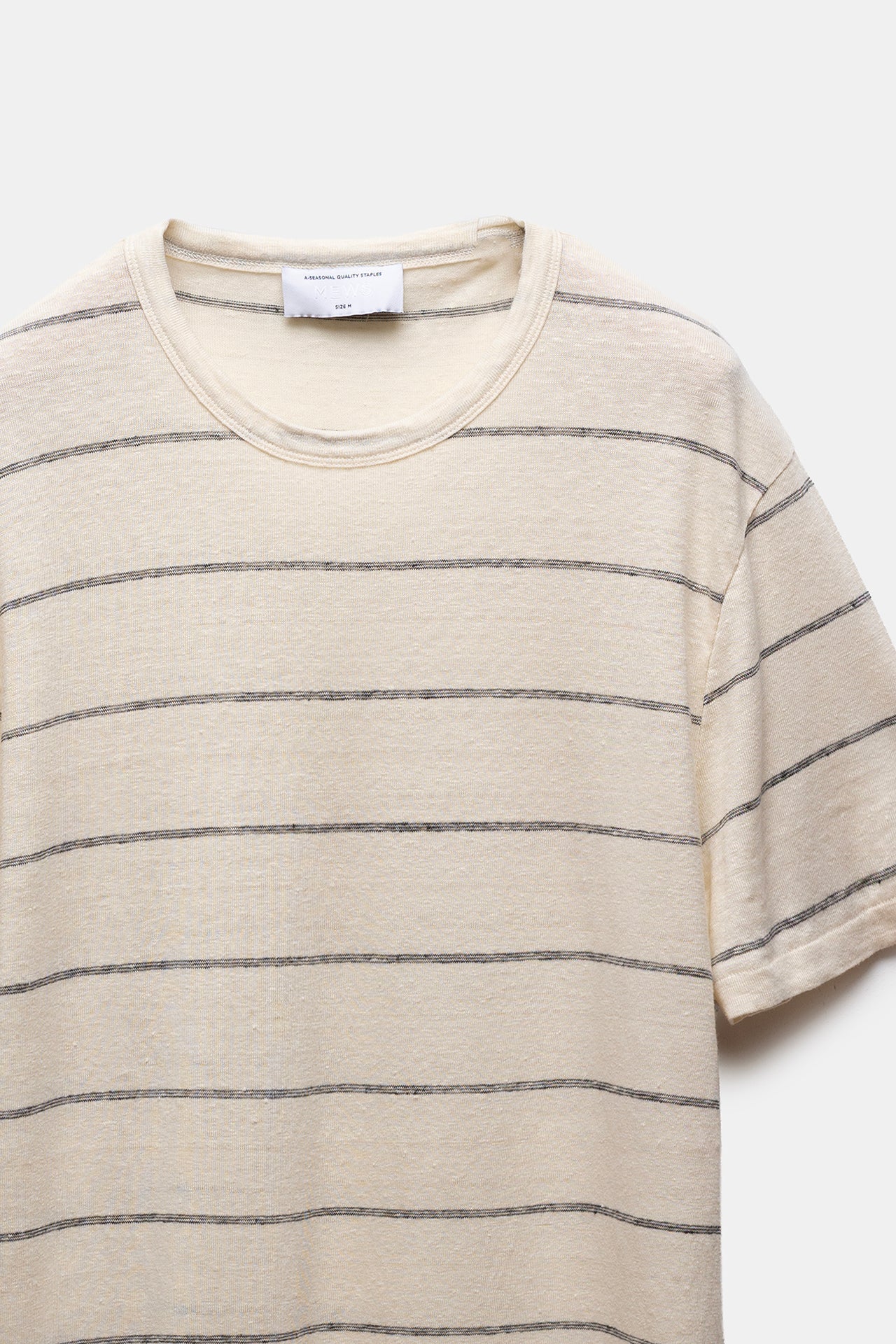 Baris Striped T-shirt Ecru