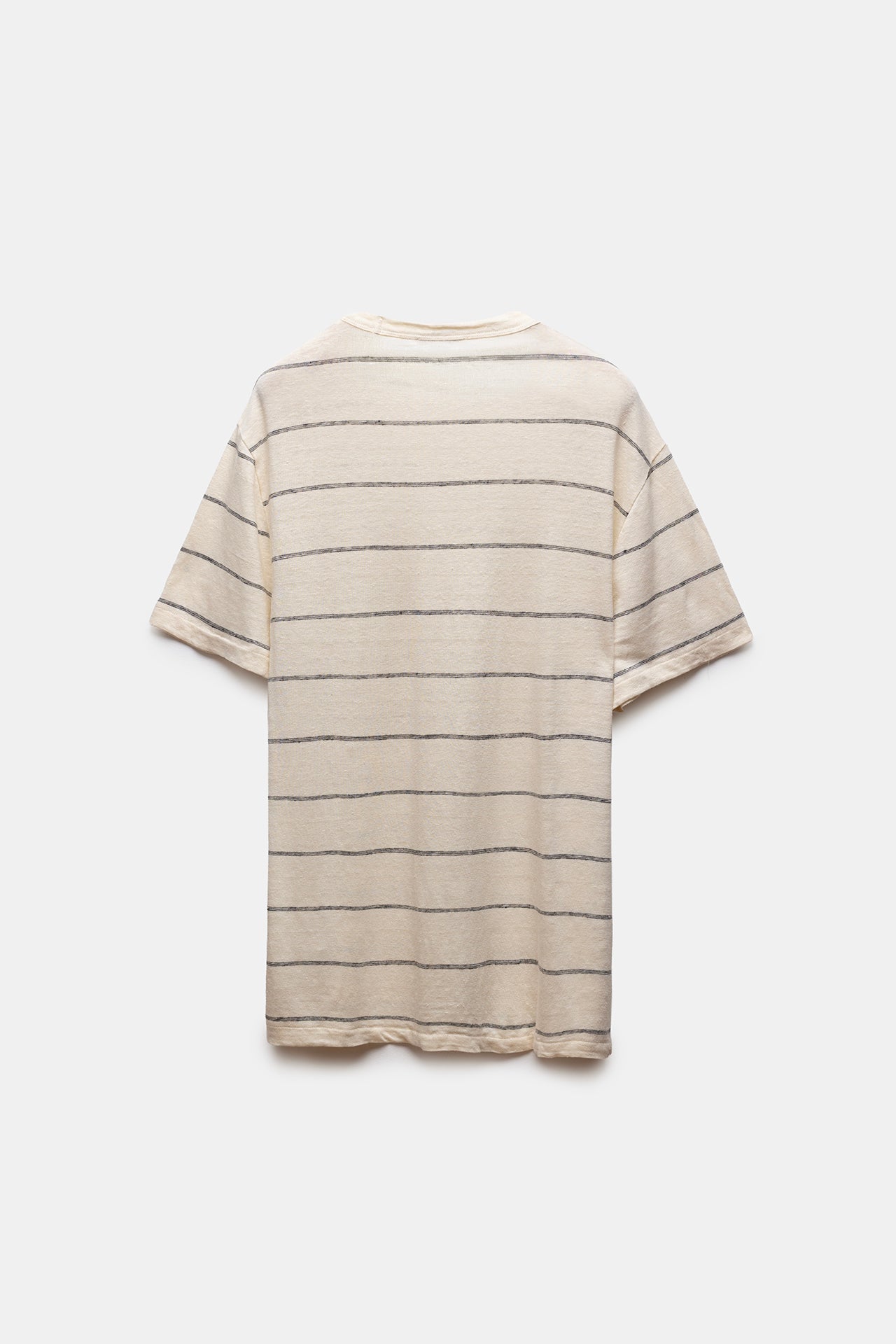 Baris Striped T-shirt Ecru