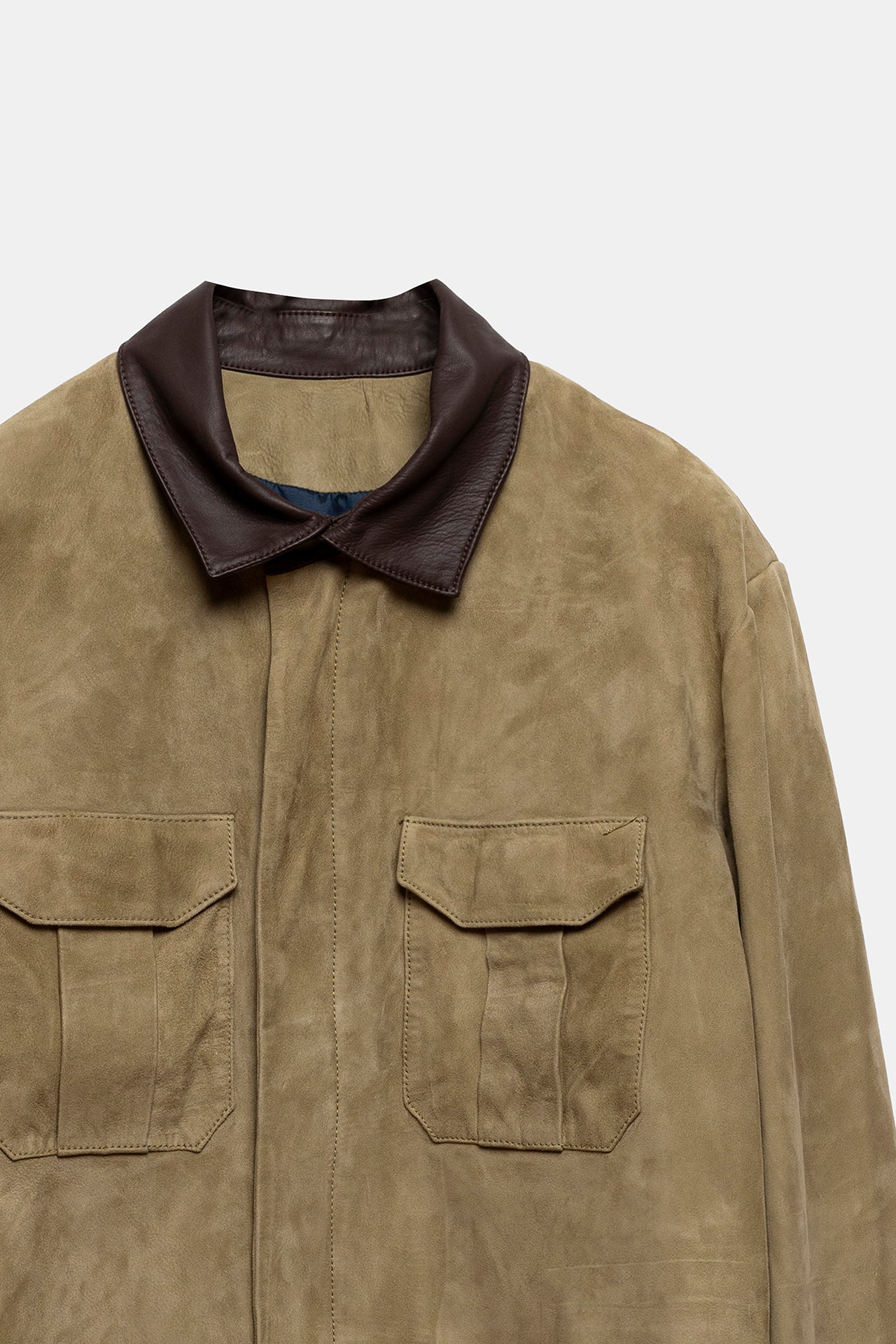 Gropius Leather Jacket Army Green