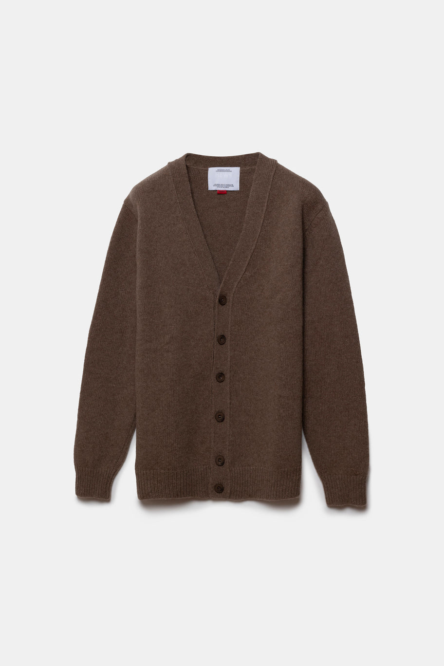 Munich Merino Wool Cardigan Brown
