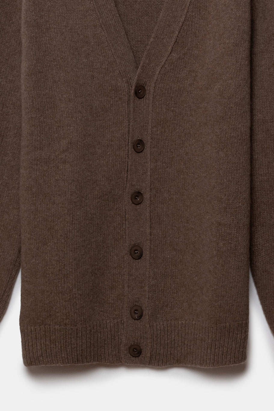 Munich Merino Wool Cardigan Brown