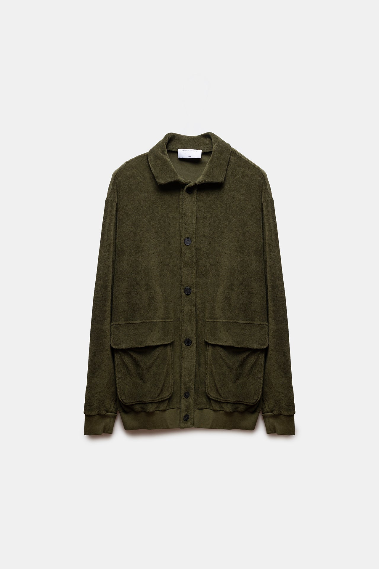 Pau Terry Bomber Jacket Army Green