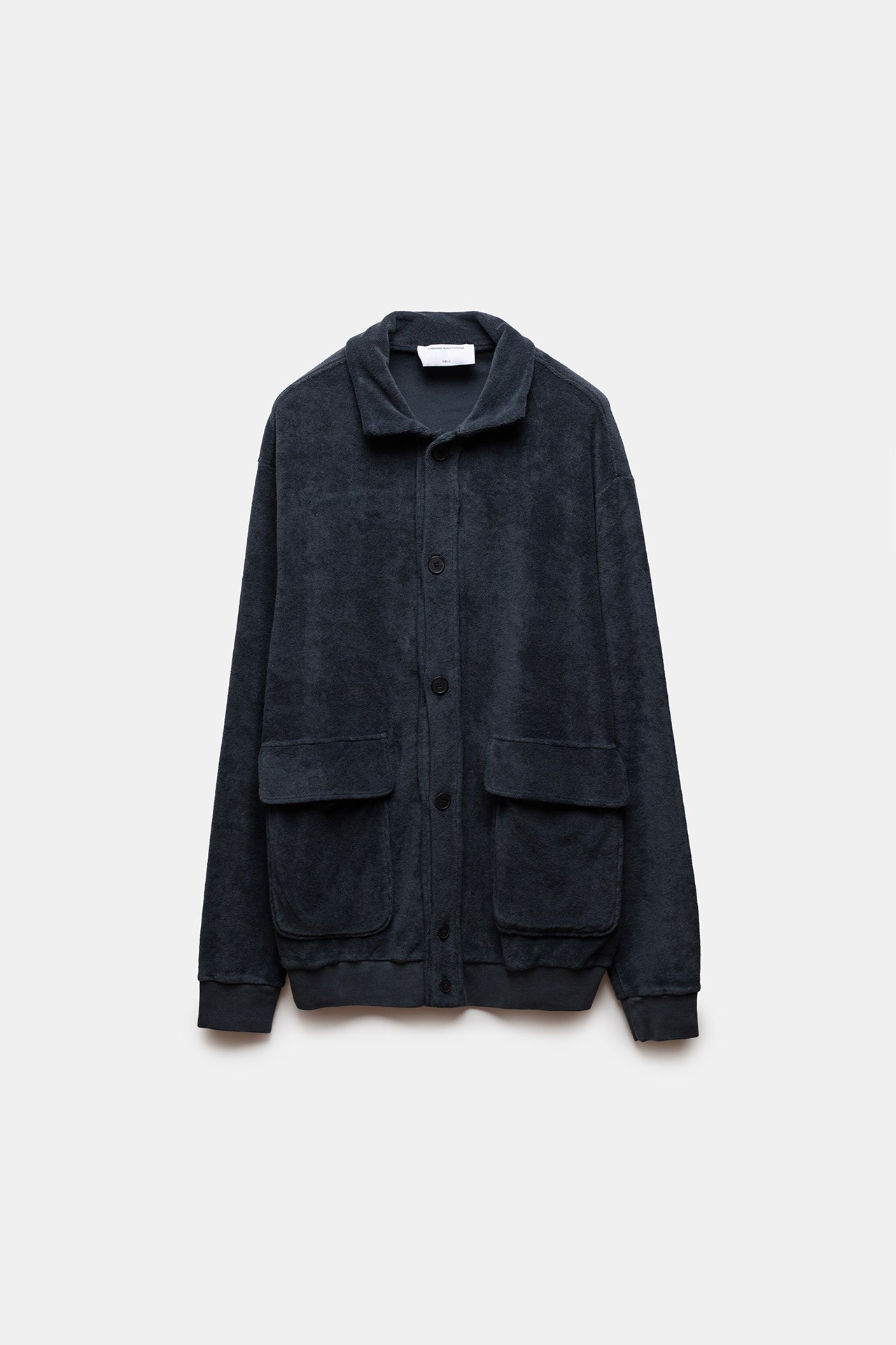 Pau Terry Bomber Jacket Navy